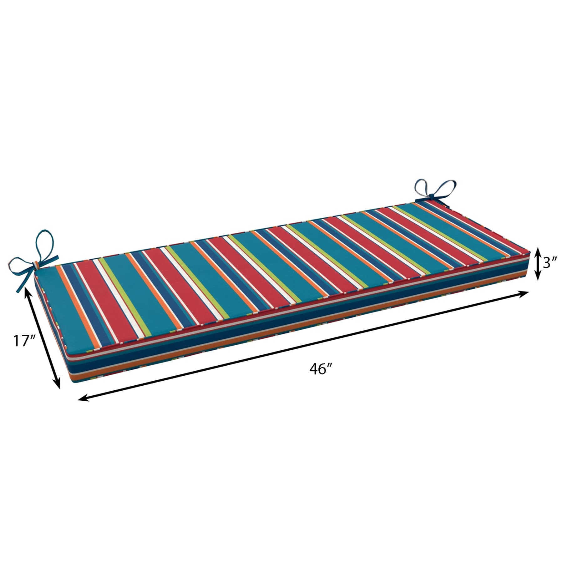 Alvarado Stripe Outdoor Bench Cushion