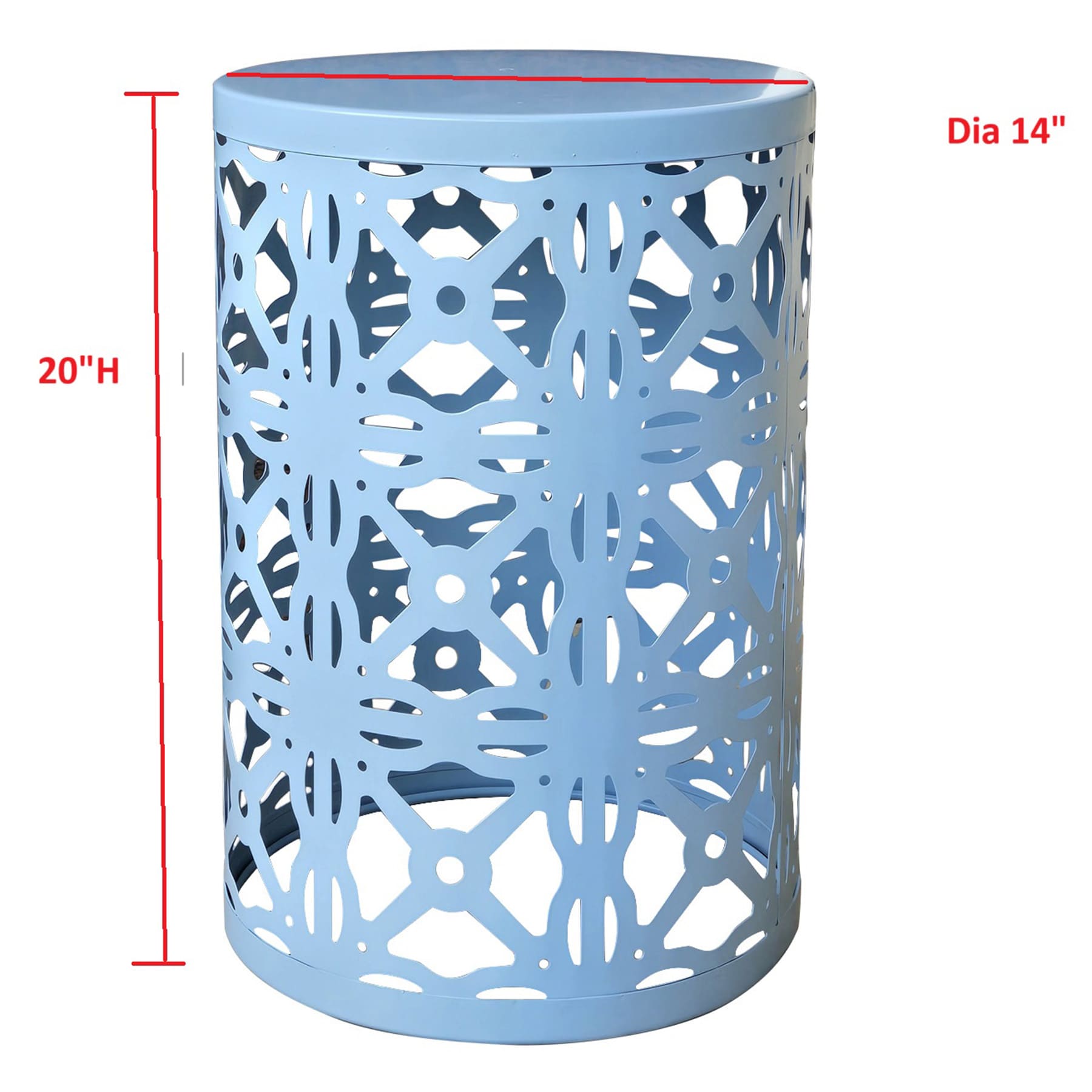 Providence Blue Metal Plant Stand, 20"