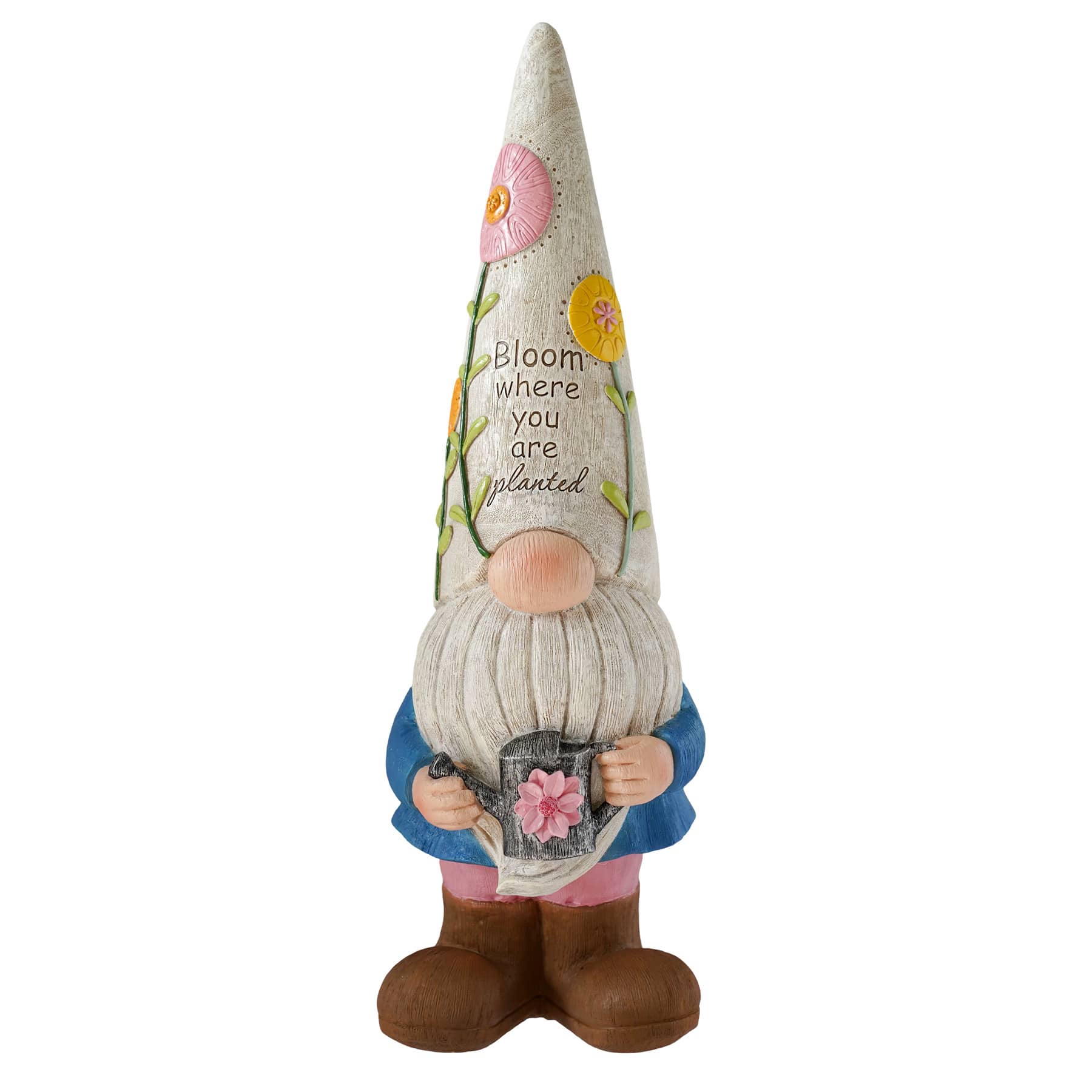 Gnome Holding Water Pot Outdoor Garden Statue