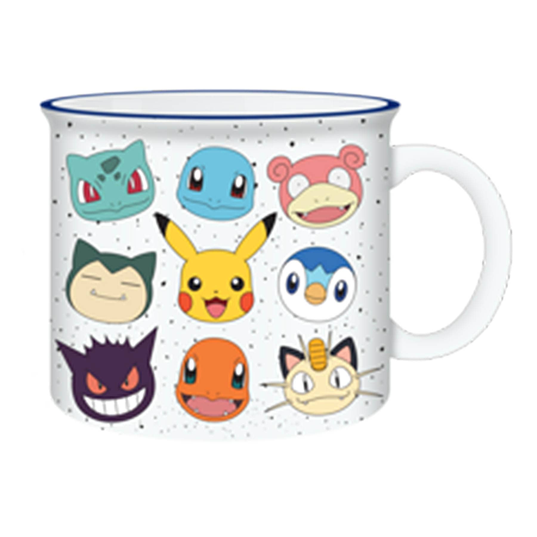 Pokemon Multi-Face Ceramic Camper Mug, 20oz