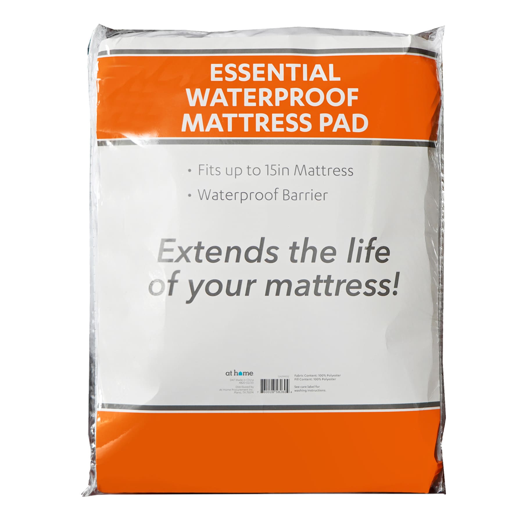 Essential Waterproof Mattress Pad, Full