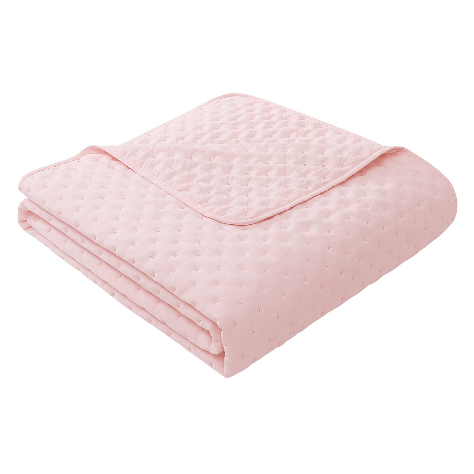 Tiny Dreamers 3-Piece Pink Washed Pinsonic Quilt Set, Full/Queen