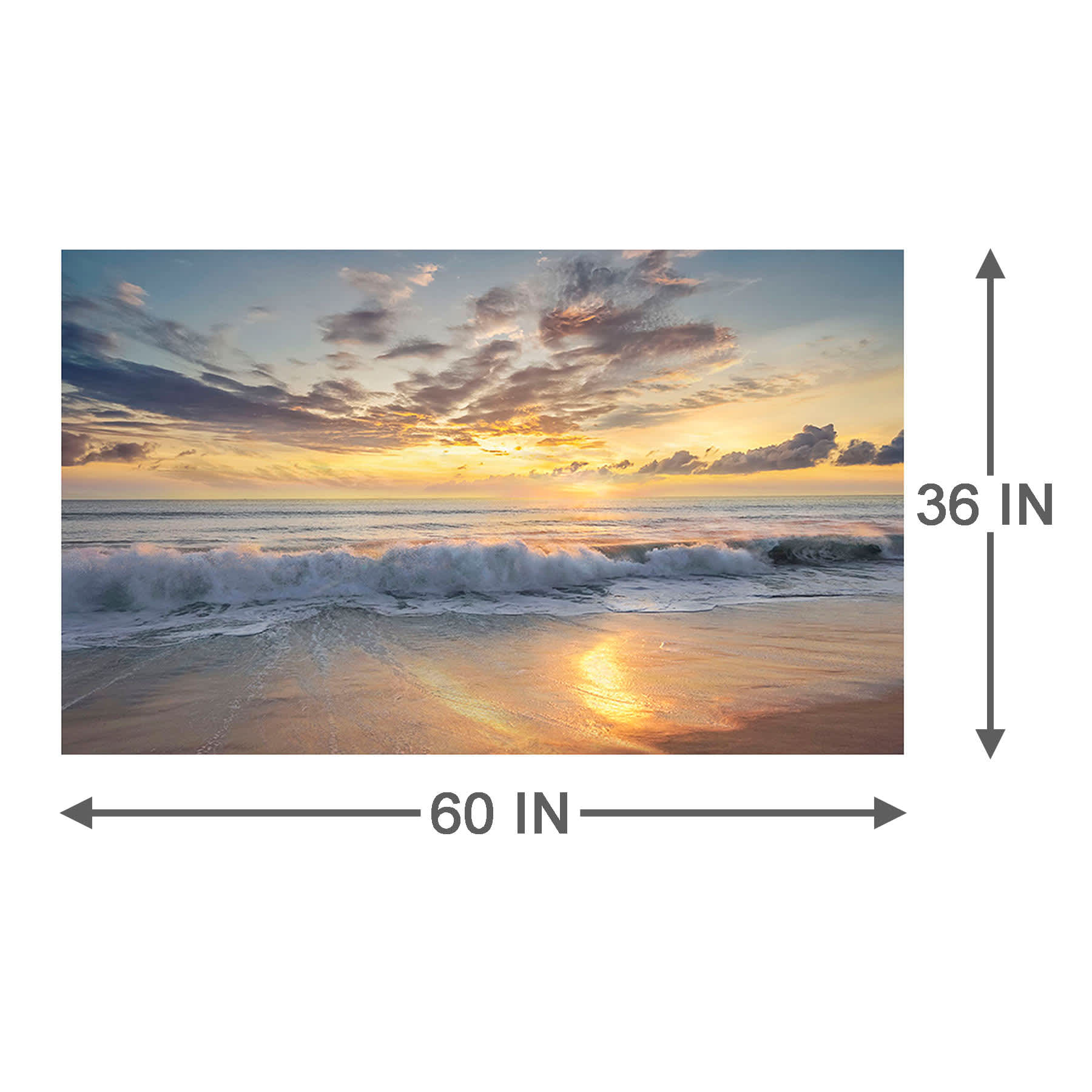 Coastal Canvas Wall Art, 60x36