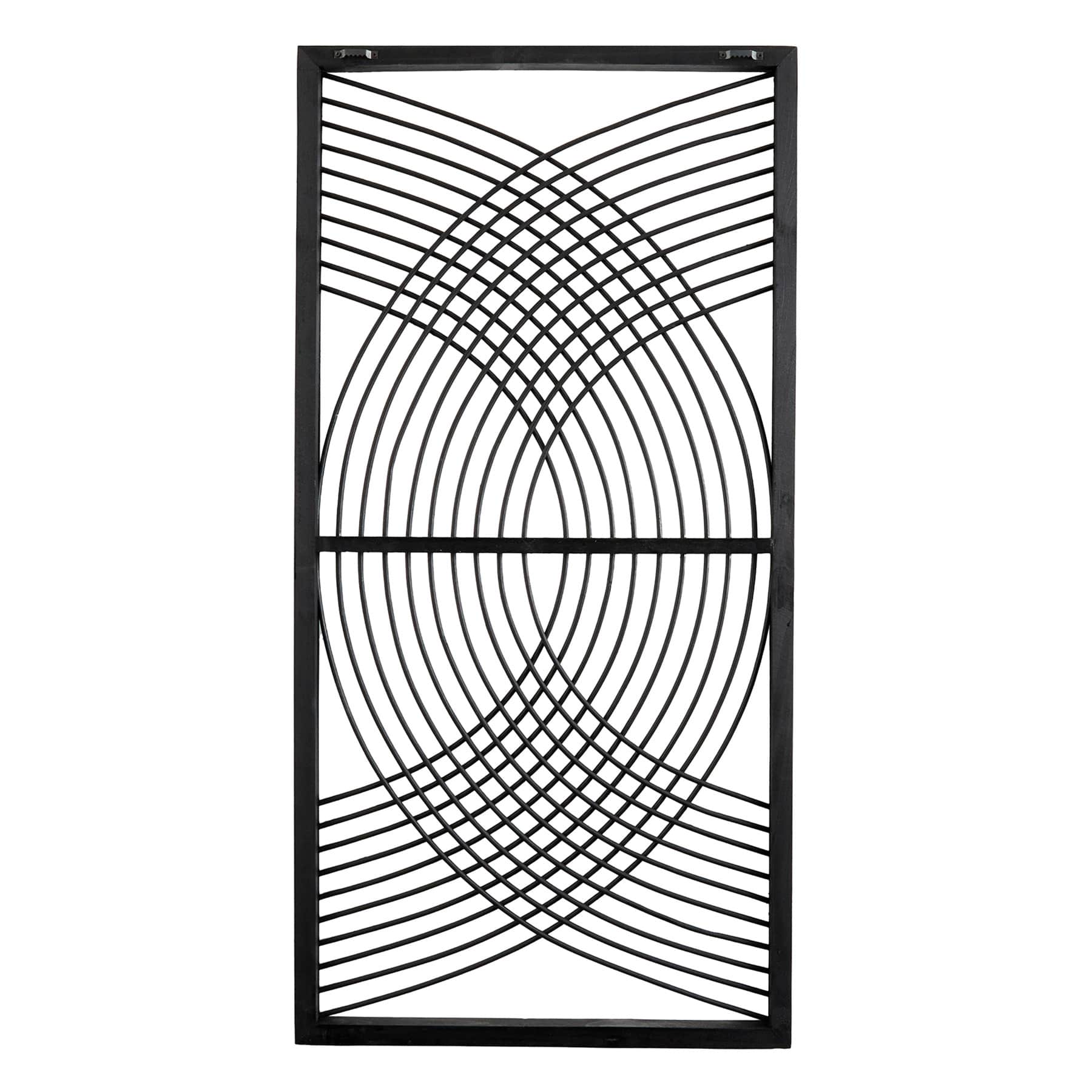 Found & Fable Black Bamboo Wall Decor, 18x35
