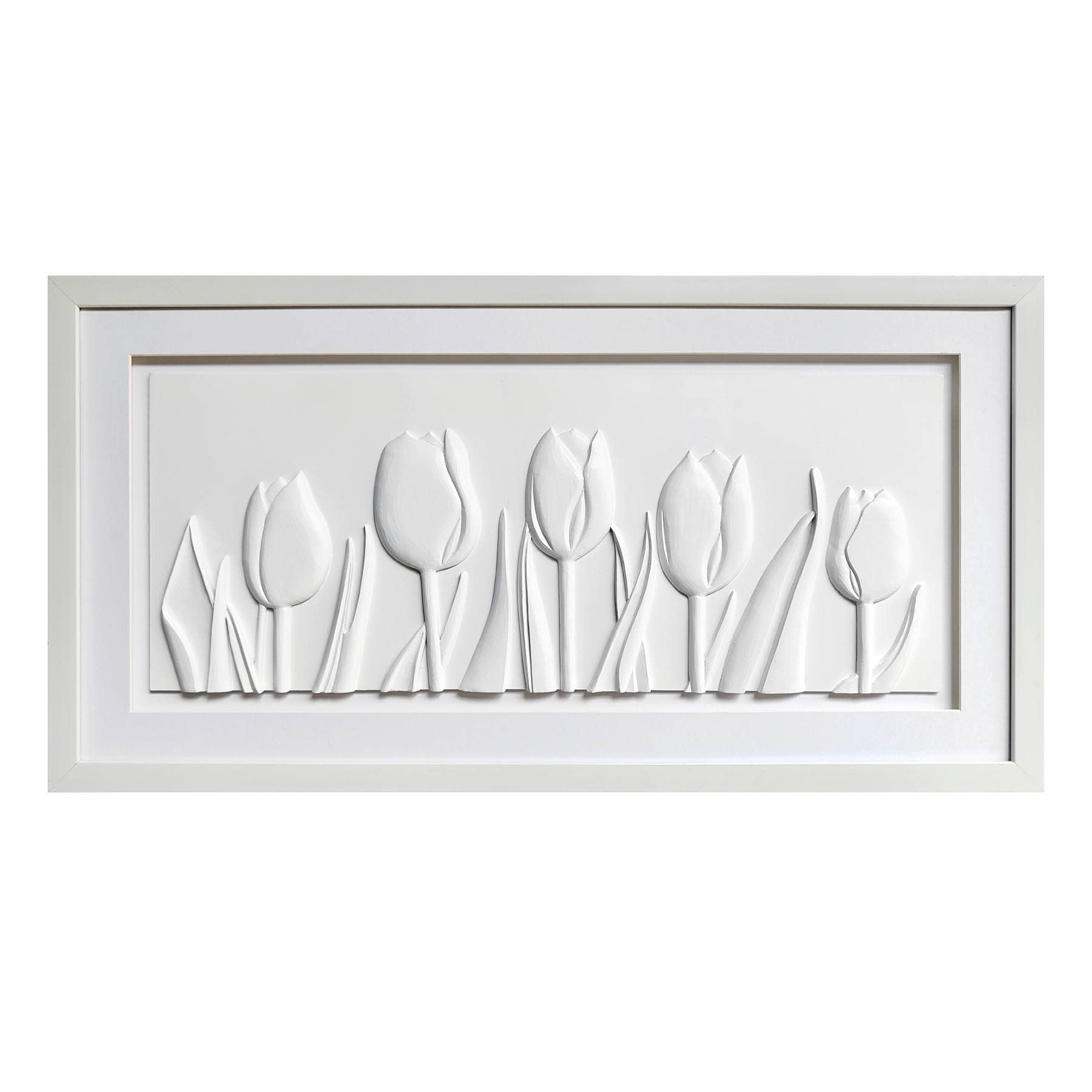 Providence Glass Framed Tulips Wall Art, 25x13