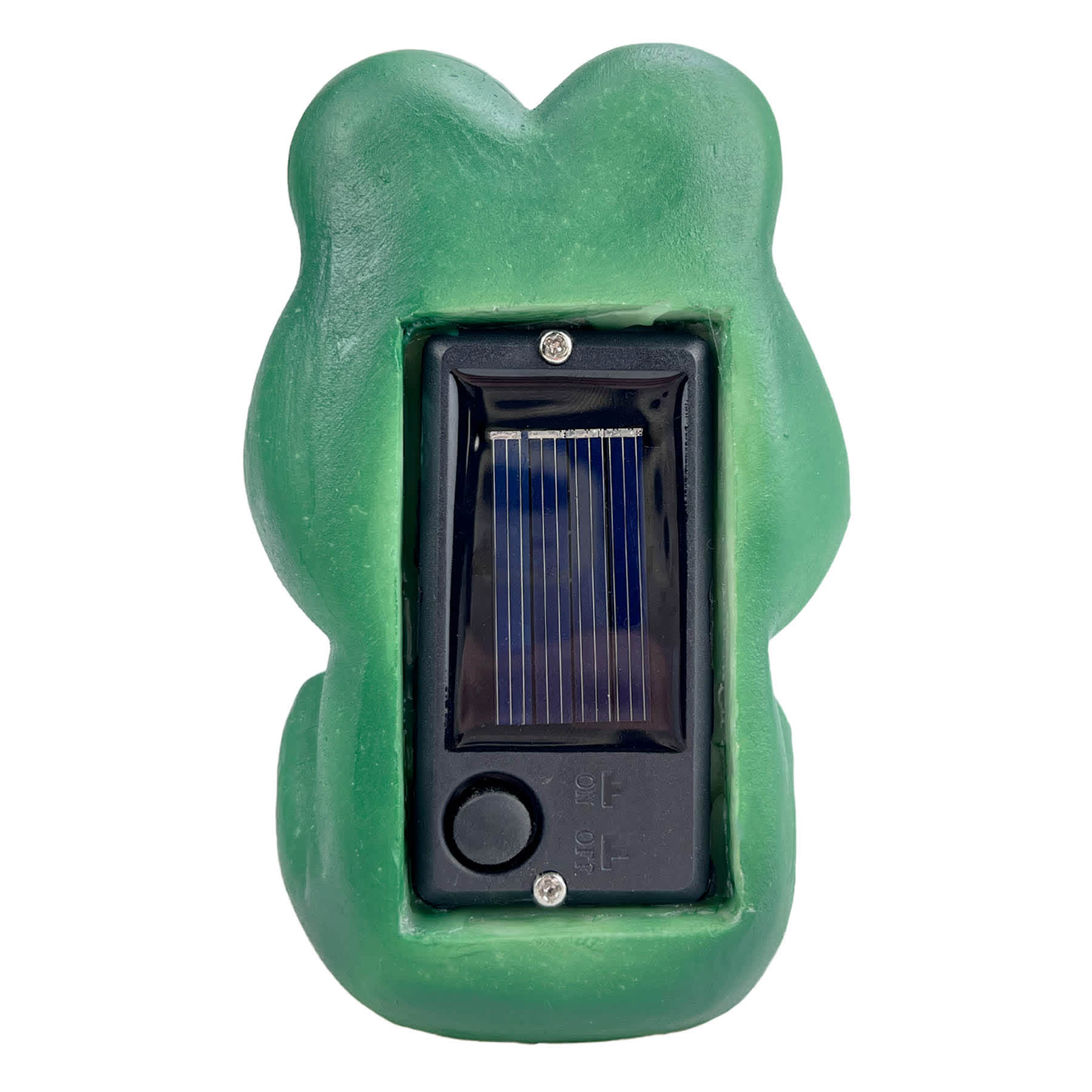 Solar Frog Outdoor Garden Statue, 4.5"
