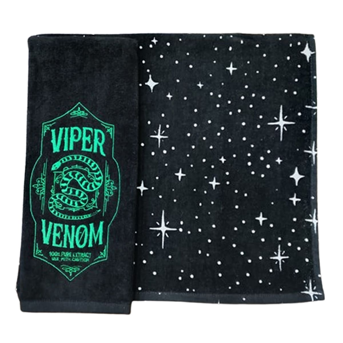 2-Pack Spellbound Embroidered Snake Hand Towels