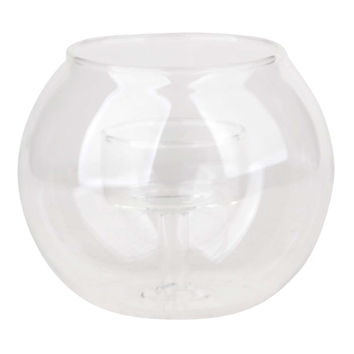 Glass Tealight Candle Holder, 3.4"