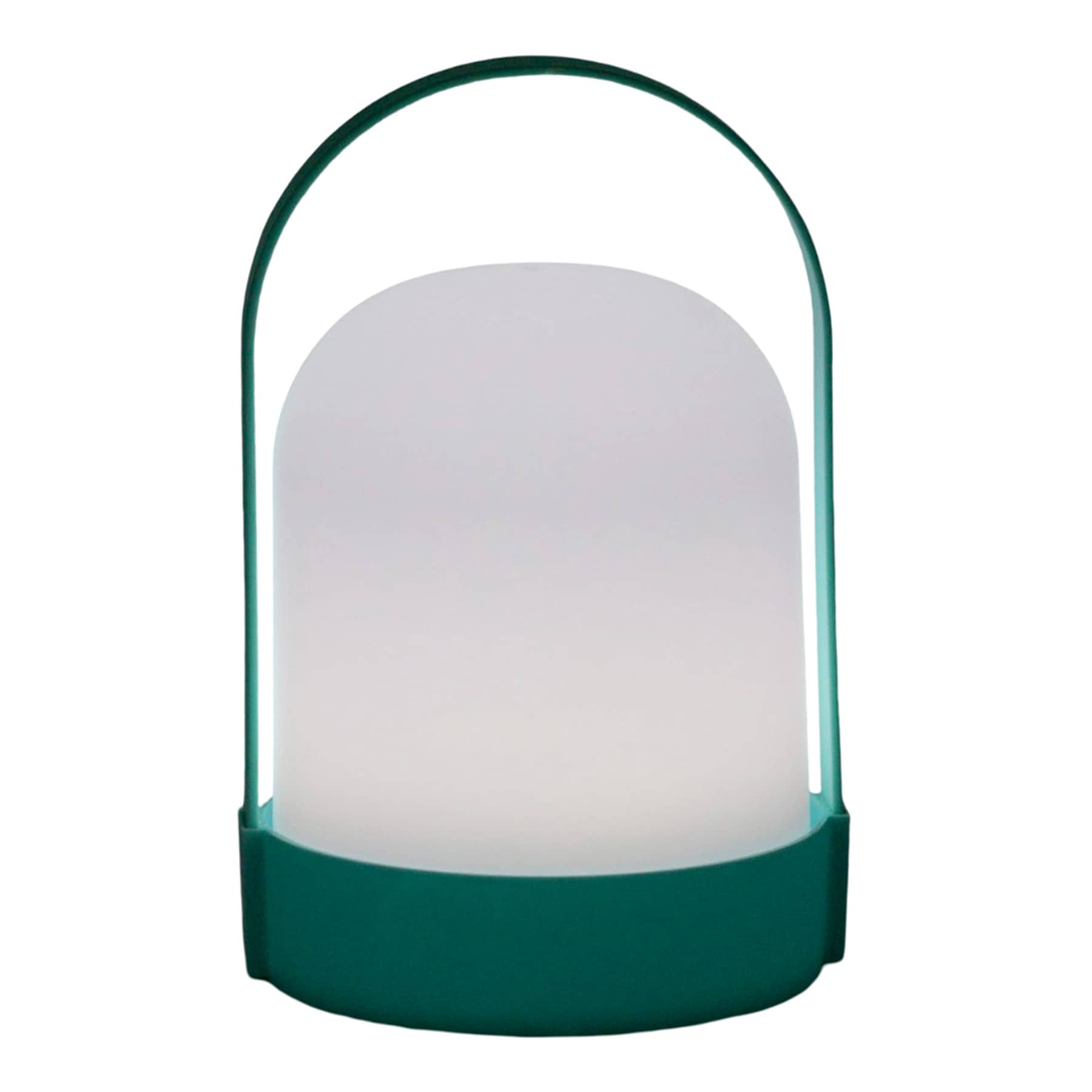 Turquoise Rechargeable Lantern, 9"