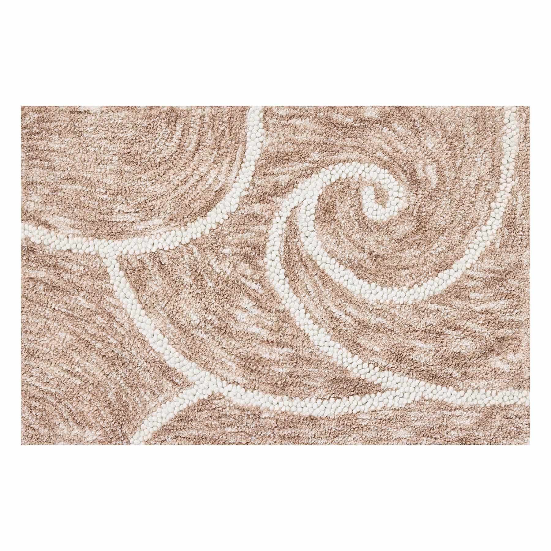 Camille Brown Bath Rug, 20x30