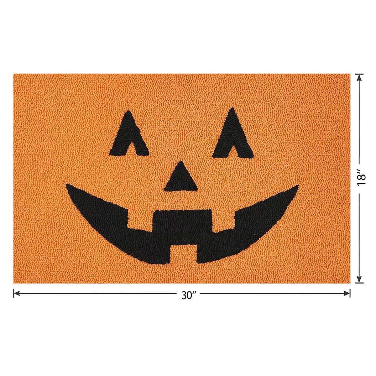 Happy Haunting Jack-o'-Lantern Hooked Accent Rug, 18x30