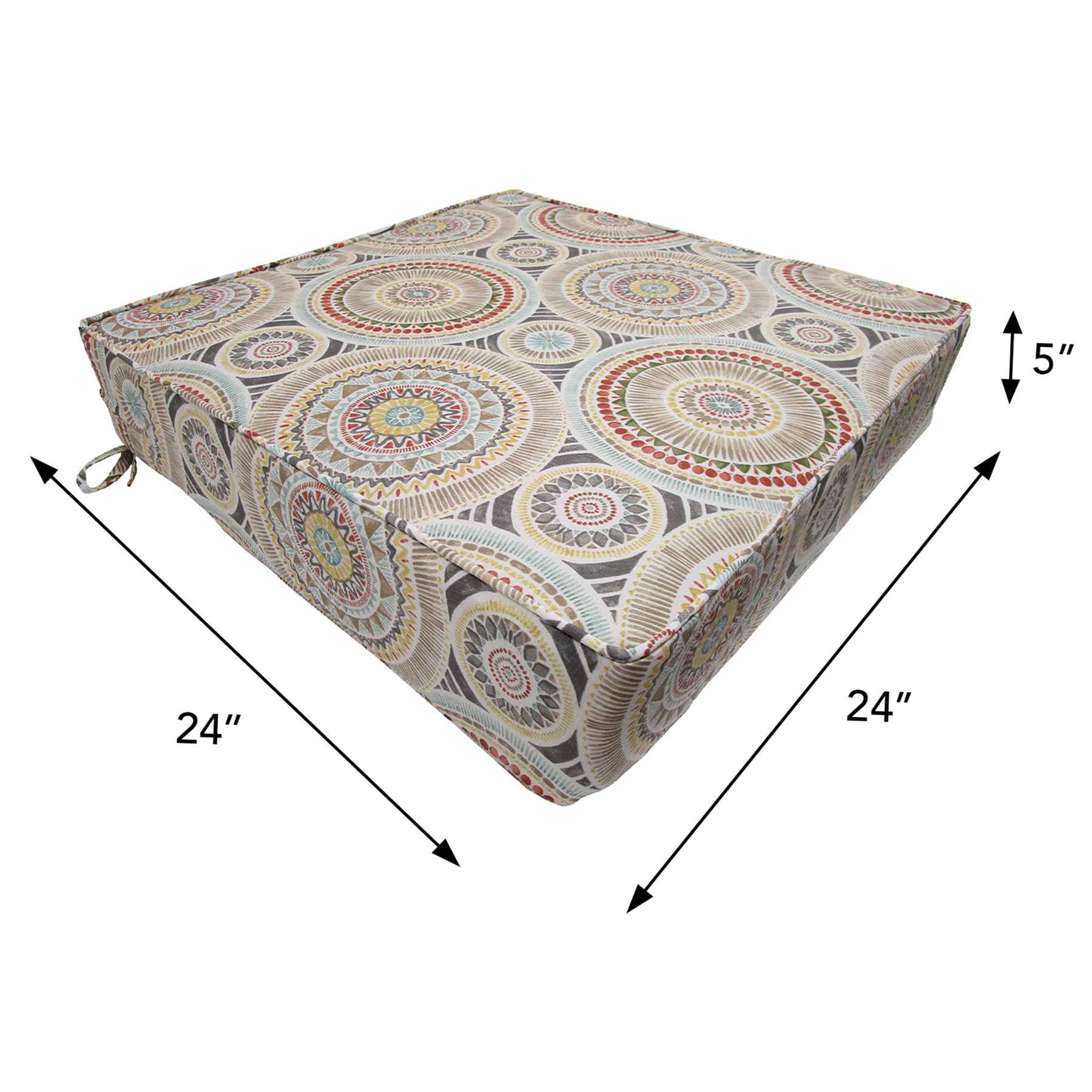 Medallion Sandstone Outdoor Deep Seat Cushion