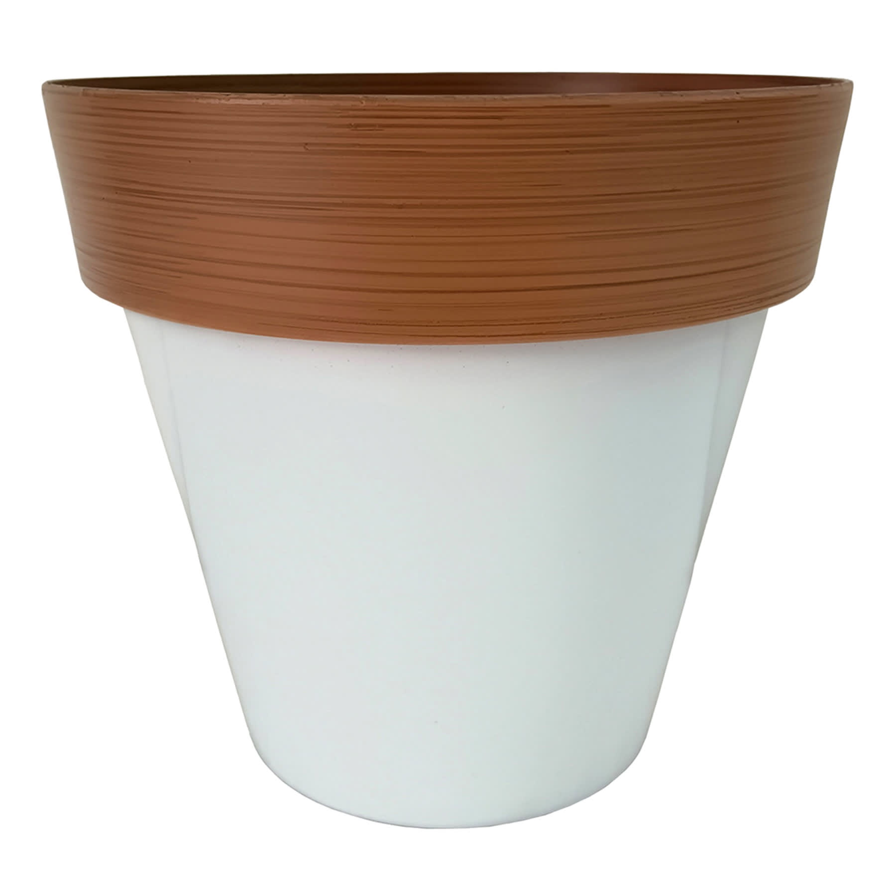 Felix White Outdoor Planter, Medium