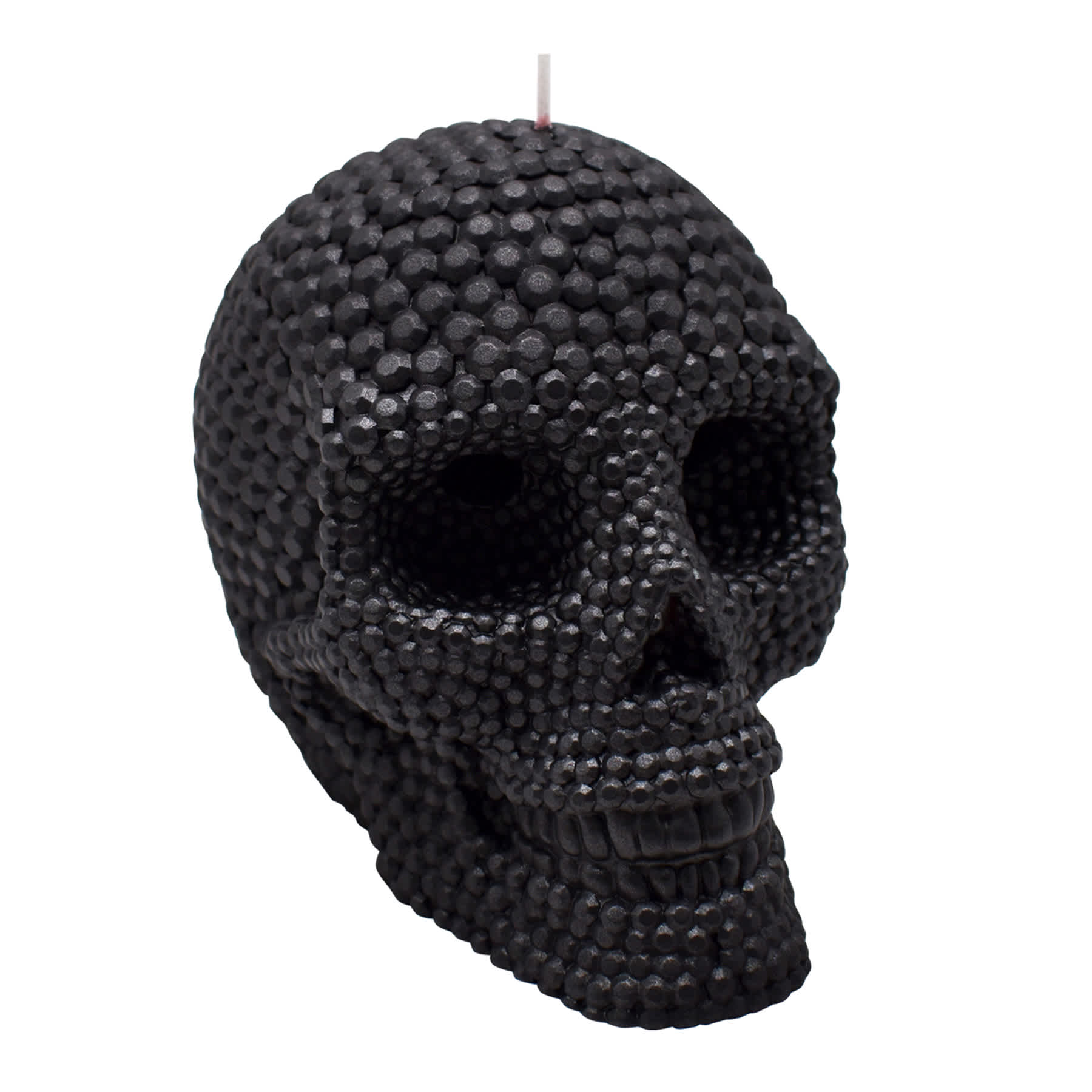 Halloween Beaded Skull Bleeder Candle