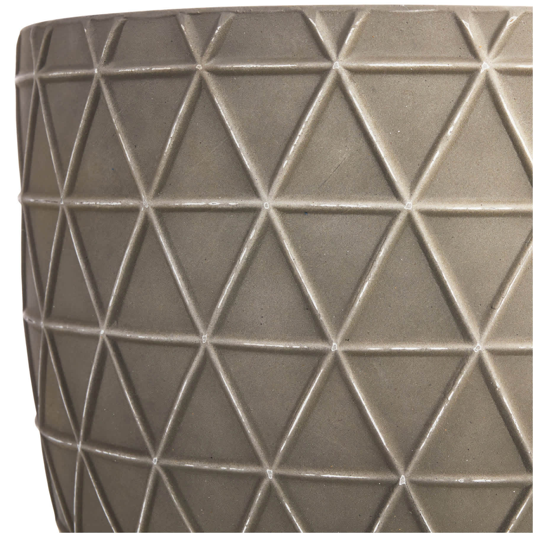 Grey Patterned Outdoor Planter, Large