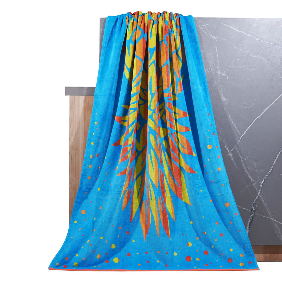 Pineapple Jacquard Velour Beach Towel, 34x64