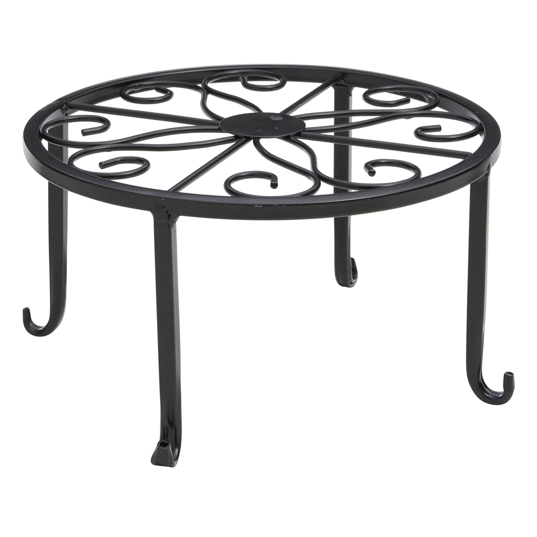 Black Metal Star Plant Stand, Small