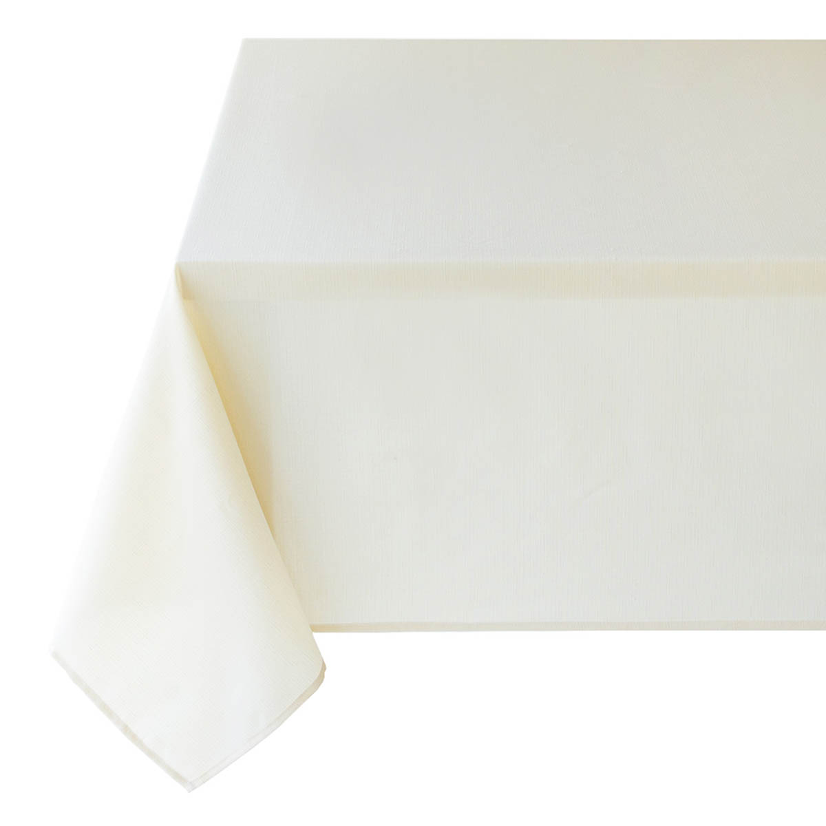 Basics Solid Ivory Tablecloth, 60x104