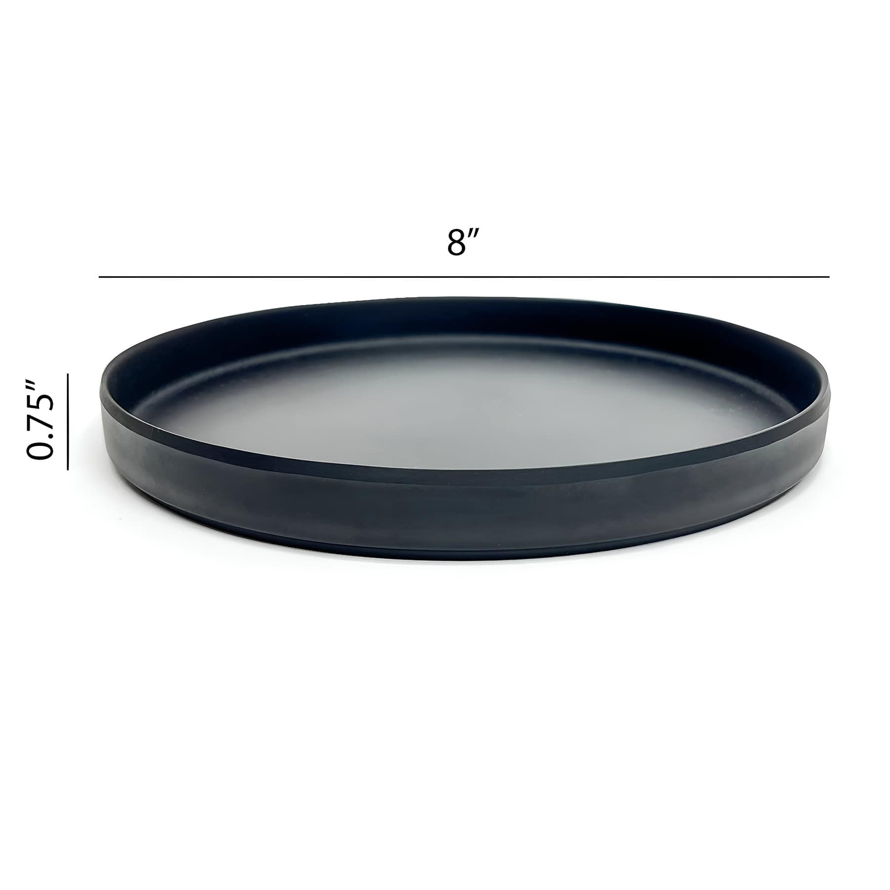 Minto Matt Black Salad Plate