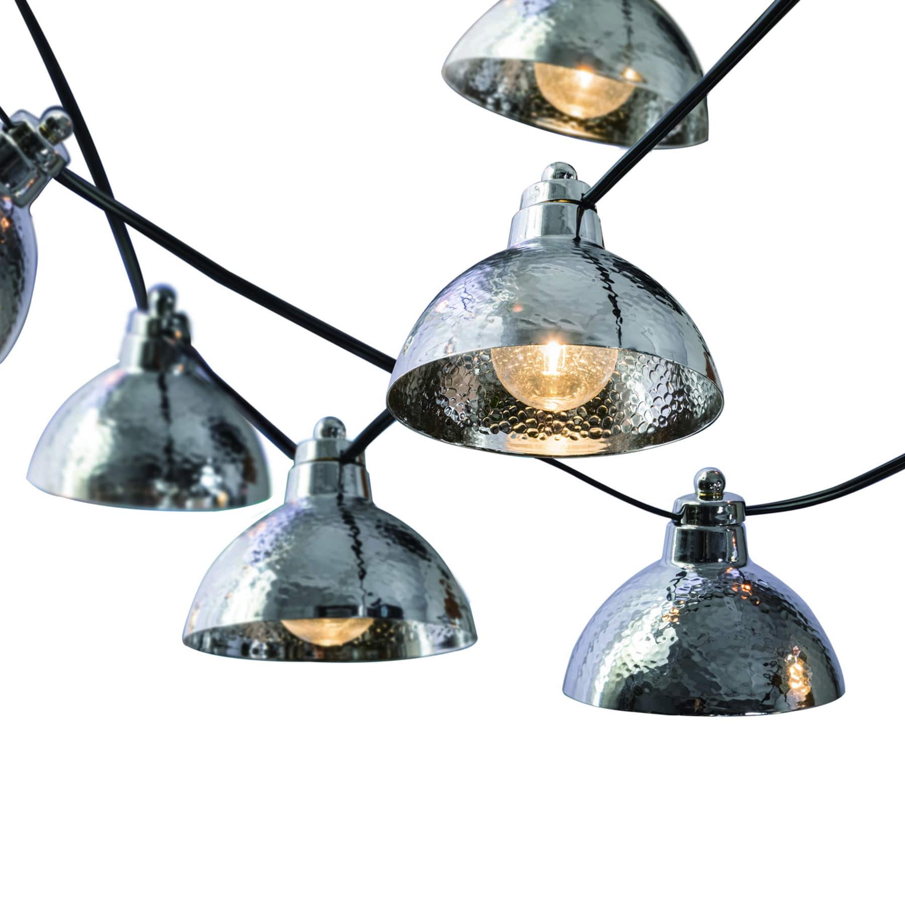 10-Count Silver Metal Lantern String Lights