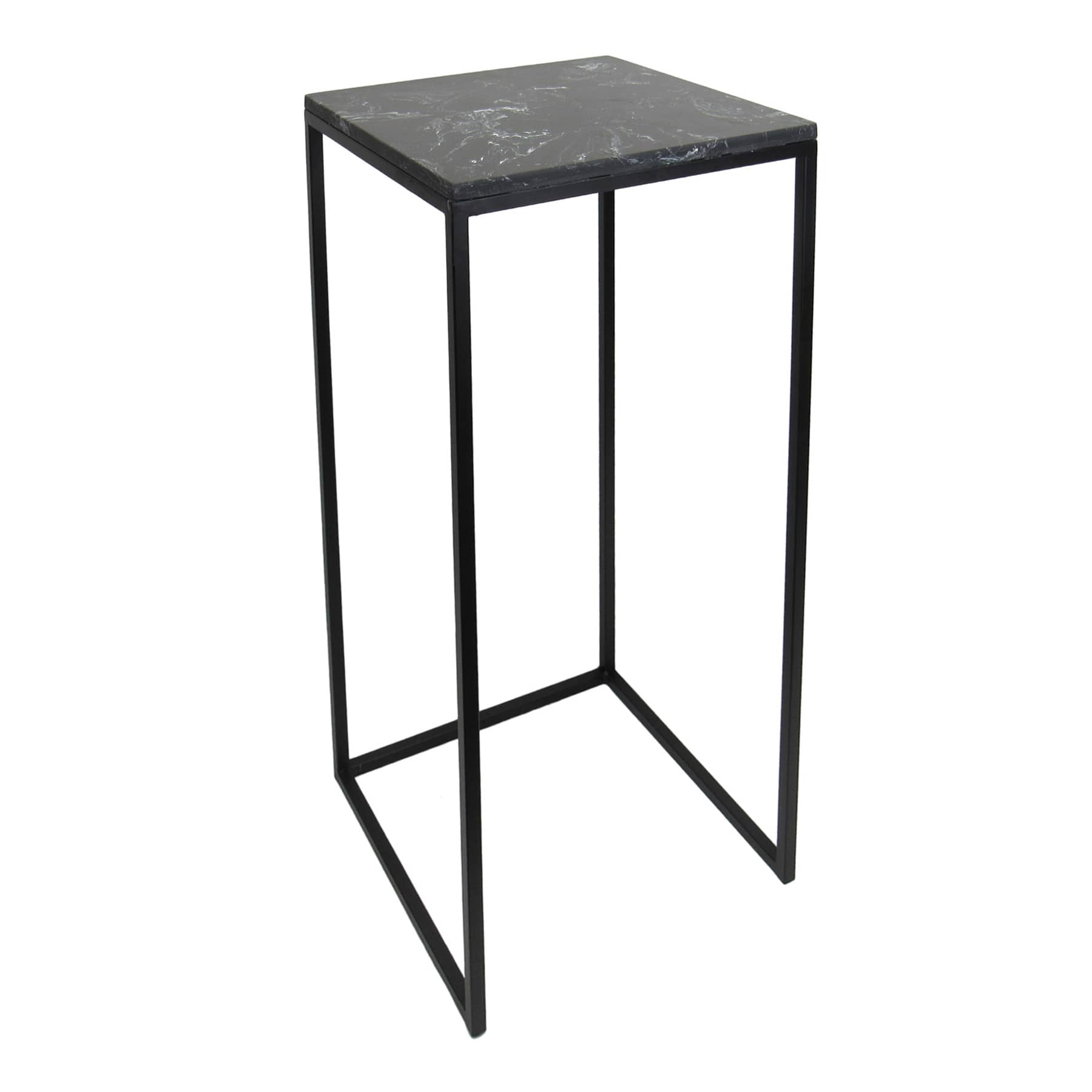 Crosby St. Metal & Marble Plant Stand, Small