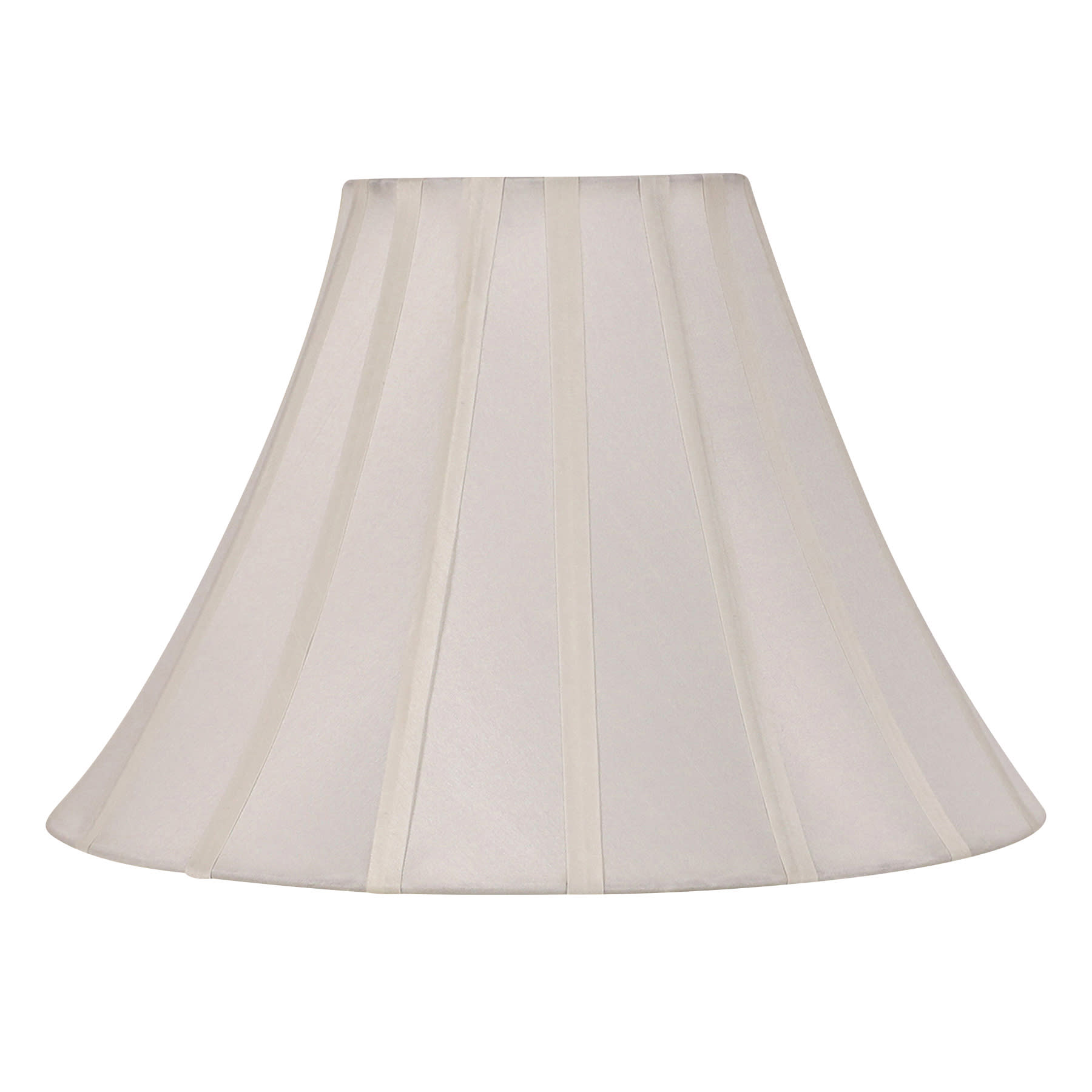 Off-White Satin Bell Large Table Lamp Shade, 7x17x12