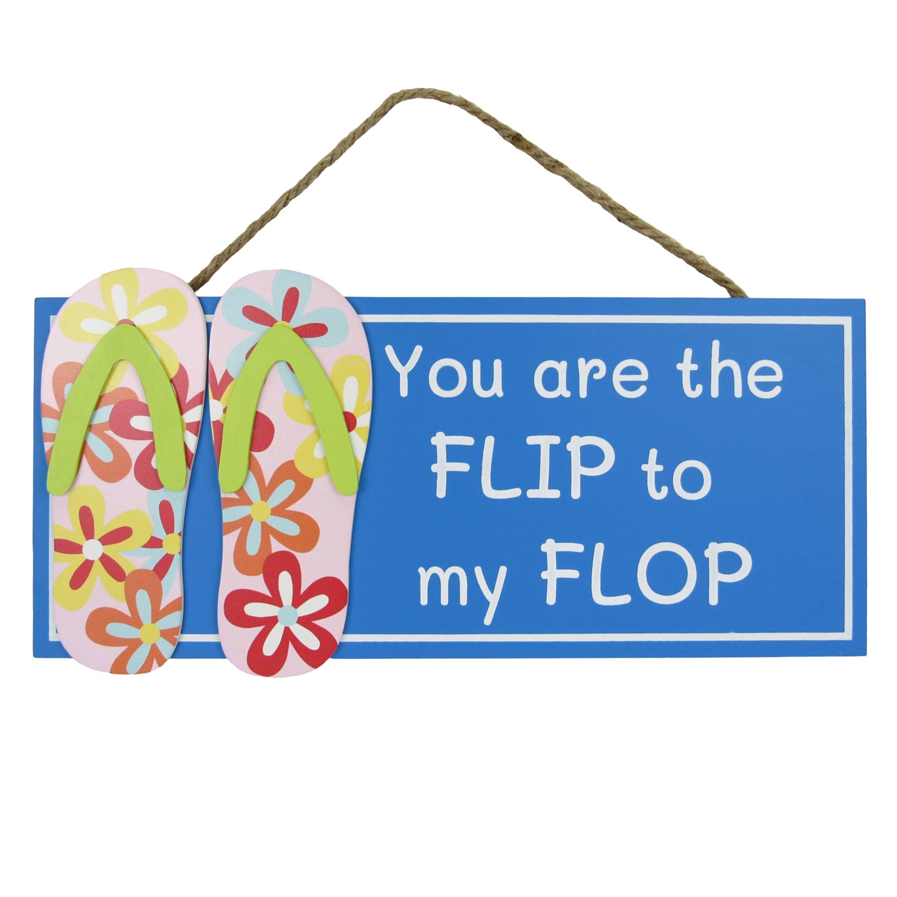 You are the Flip to my Flop Outdoor Wall Decor, 14"
