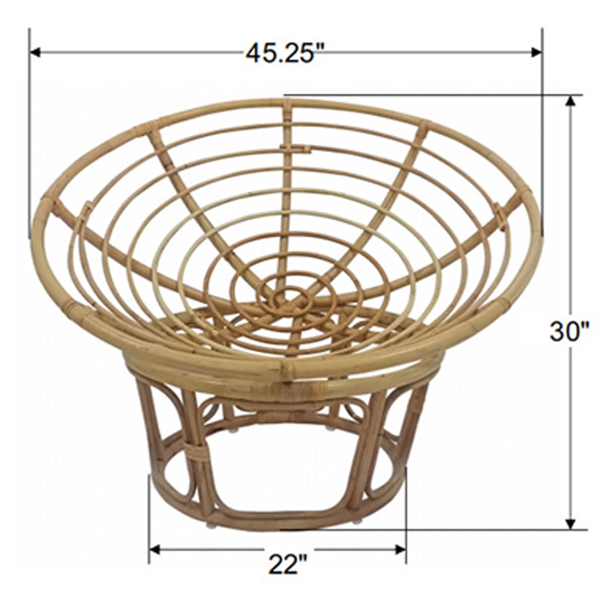 Papasan Chair Base (Papasan Bowl Chair Sold Separately)