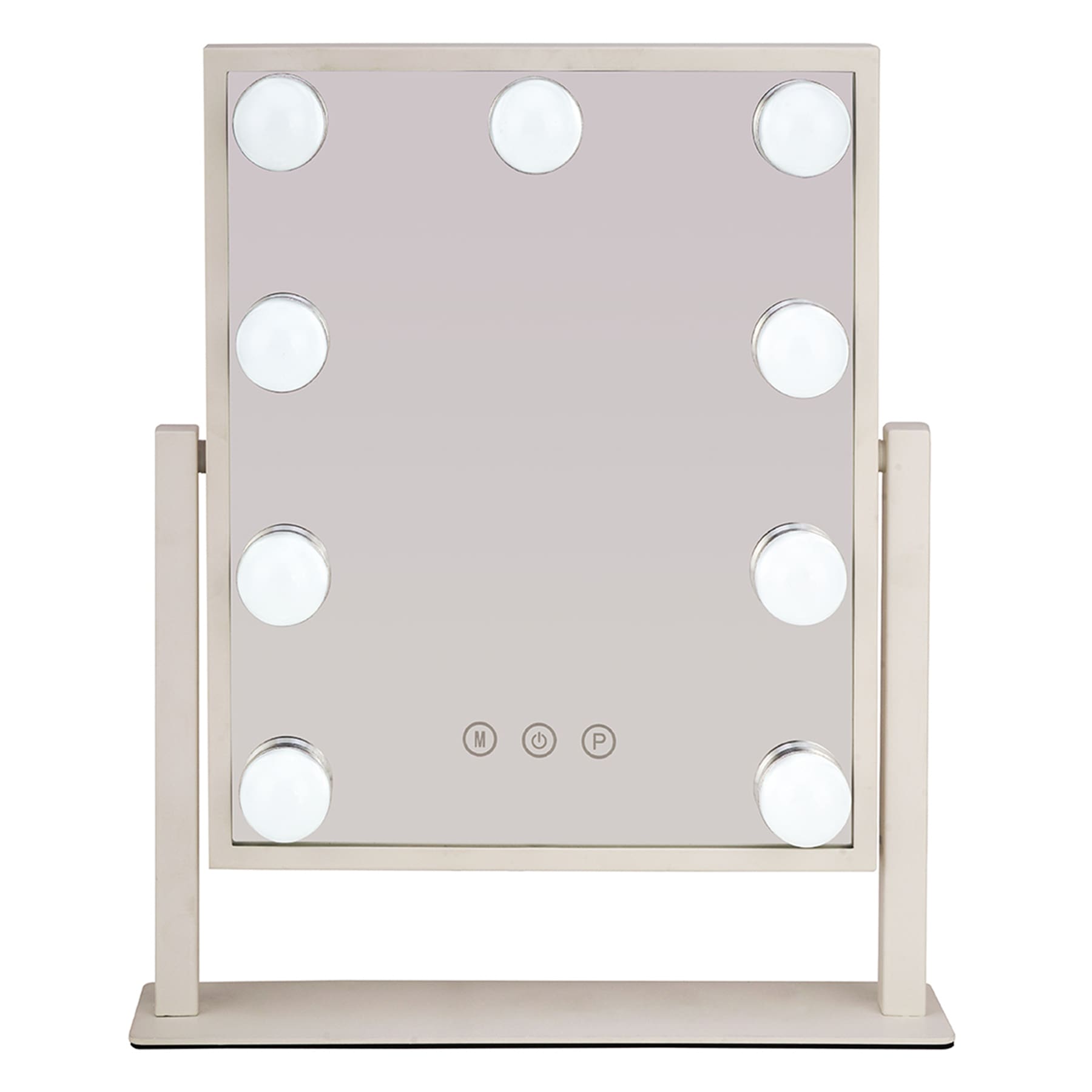 White LED Light Standing Mirror, 16"