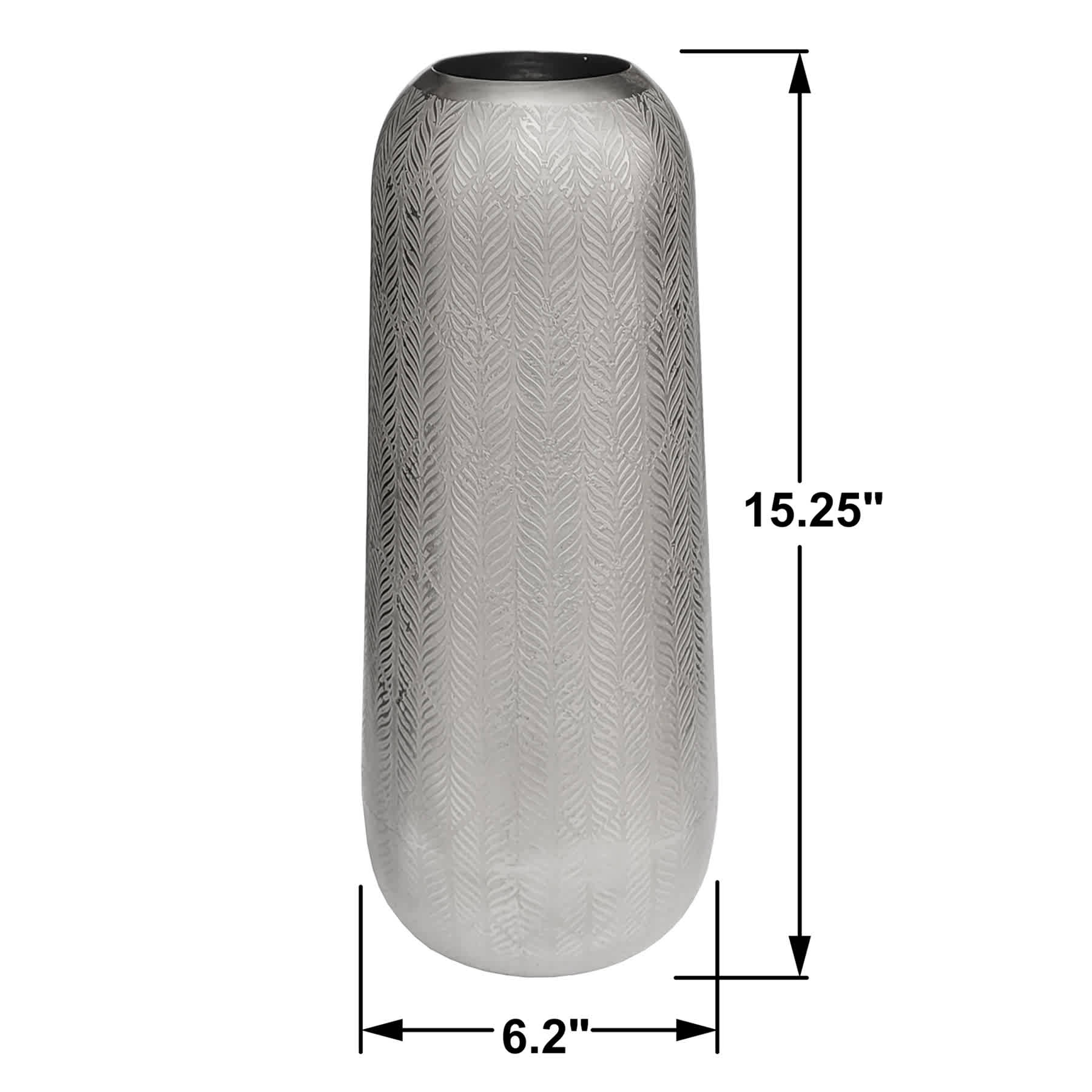 Etching Metal Vase, 15.2"
