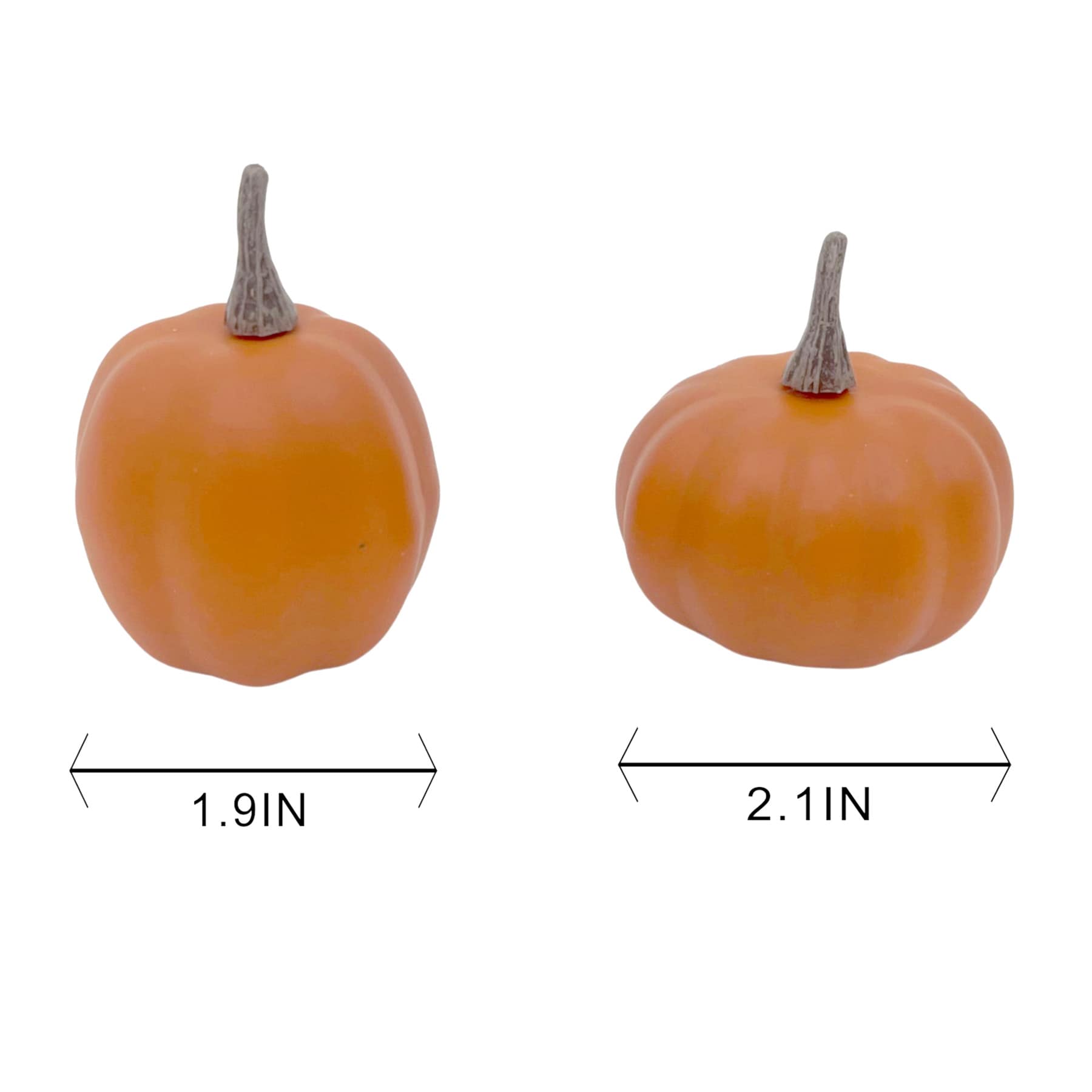 12-Count Green, Orange & White Pumpkins