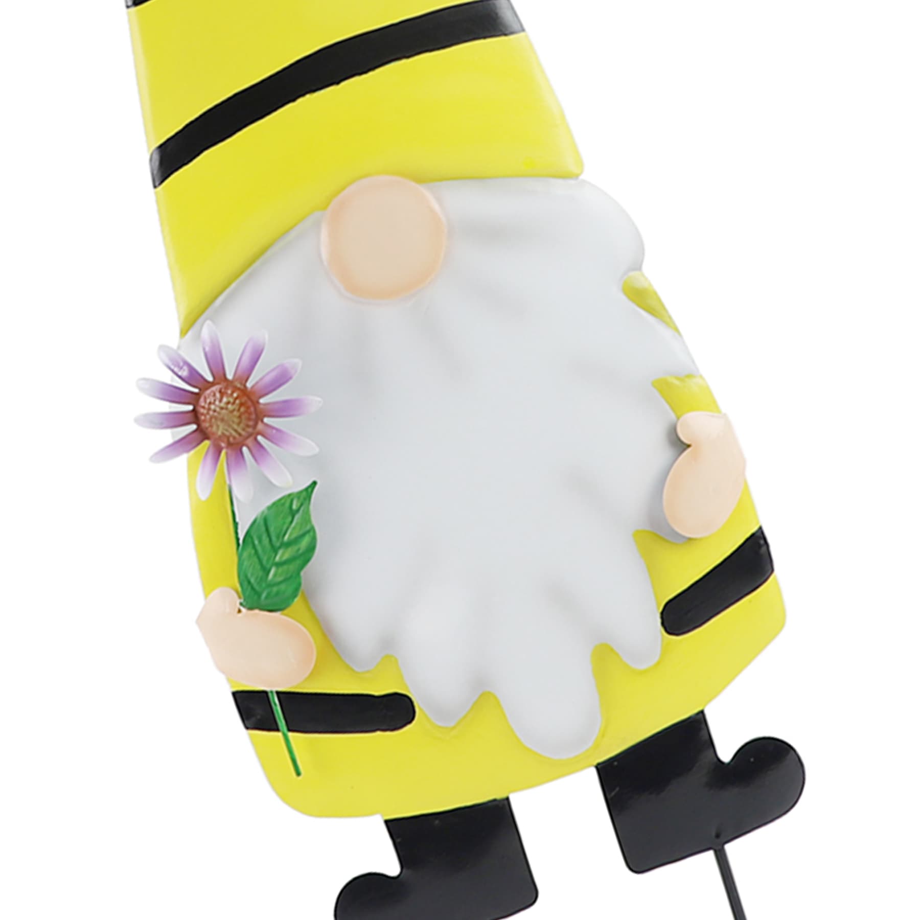 Bee Gnome with Flower Yard Stake, 31"