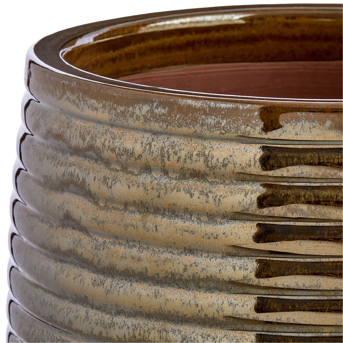 Shine Brown Outdoor Planter, Medium
