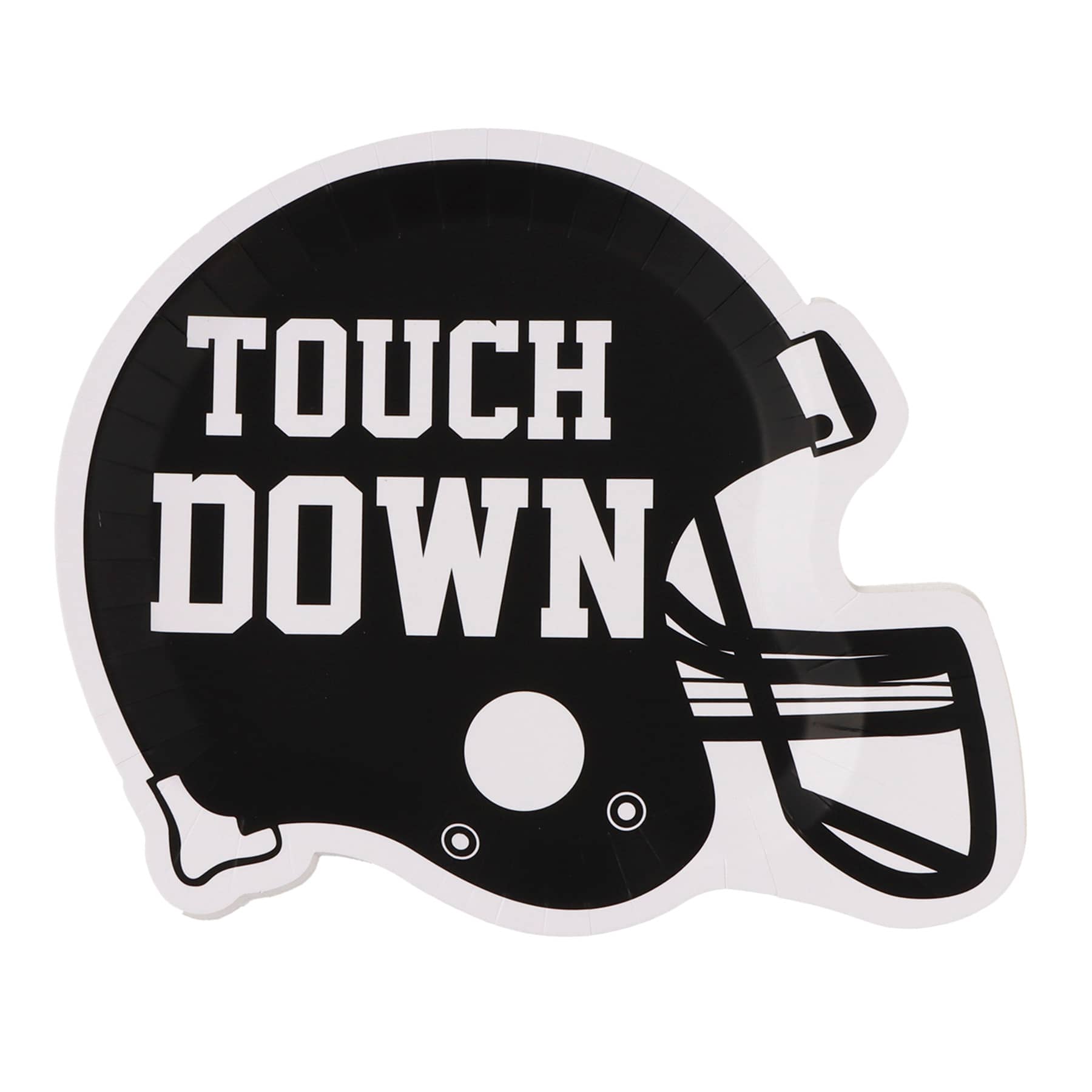 8-Count Touchdown Helmet Dinner Plate