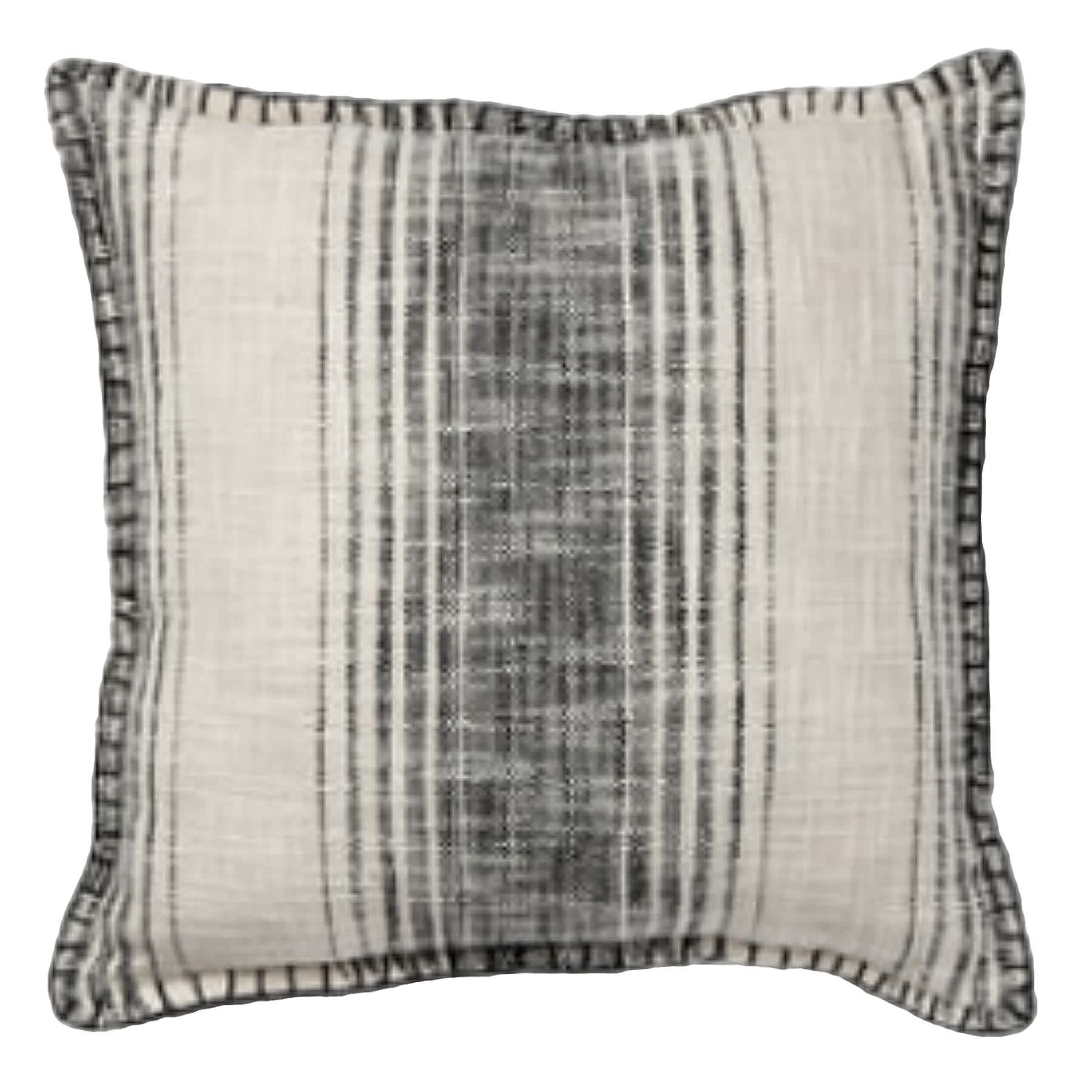 2-Pack Black & Ivory Woven Reversible Throw Pillows, 20"