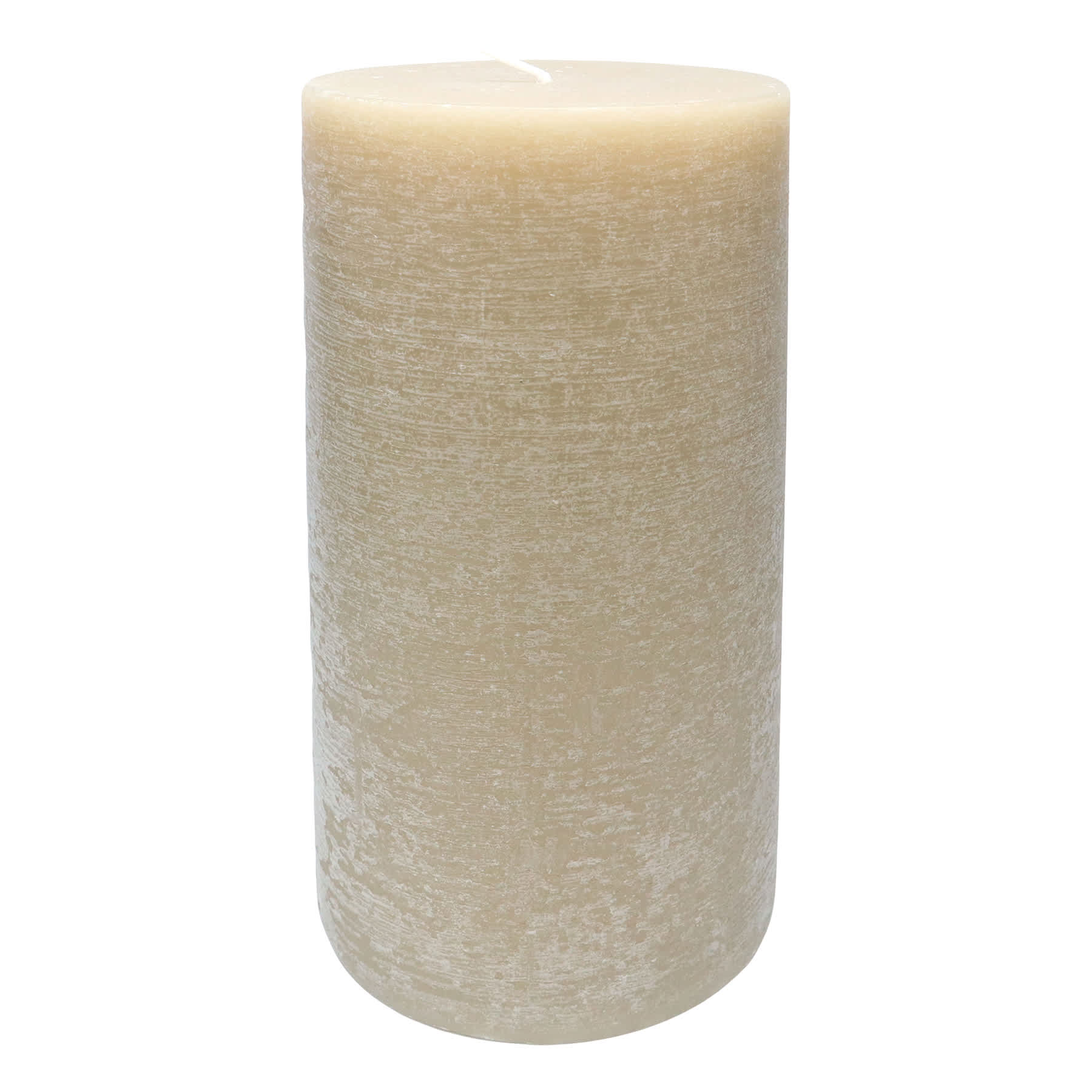 Honeybloom Tan Unscented Pillar Candle, 4x8