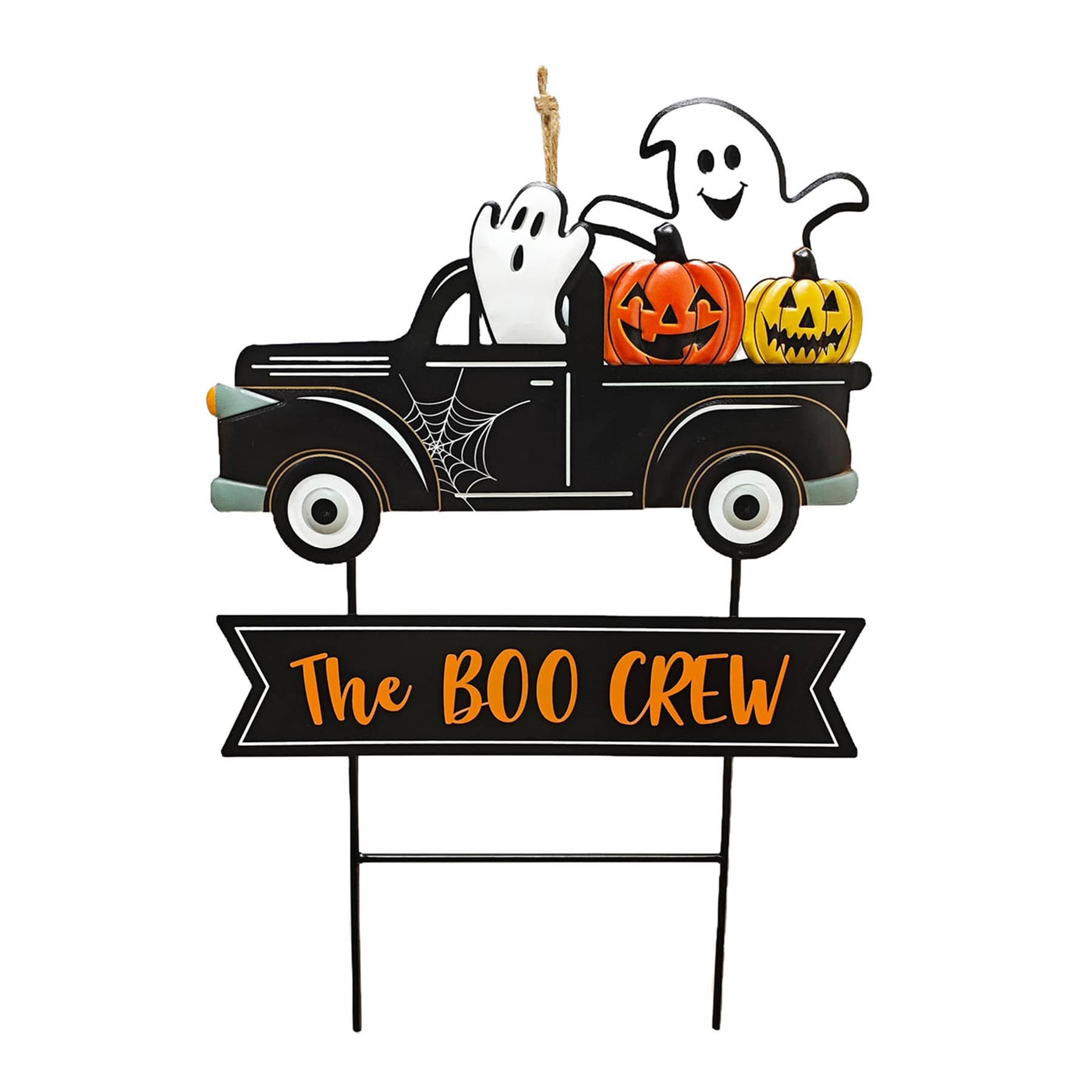 Happy Haunting Halloween Truck Yardstake, 20"