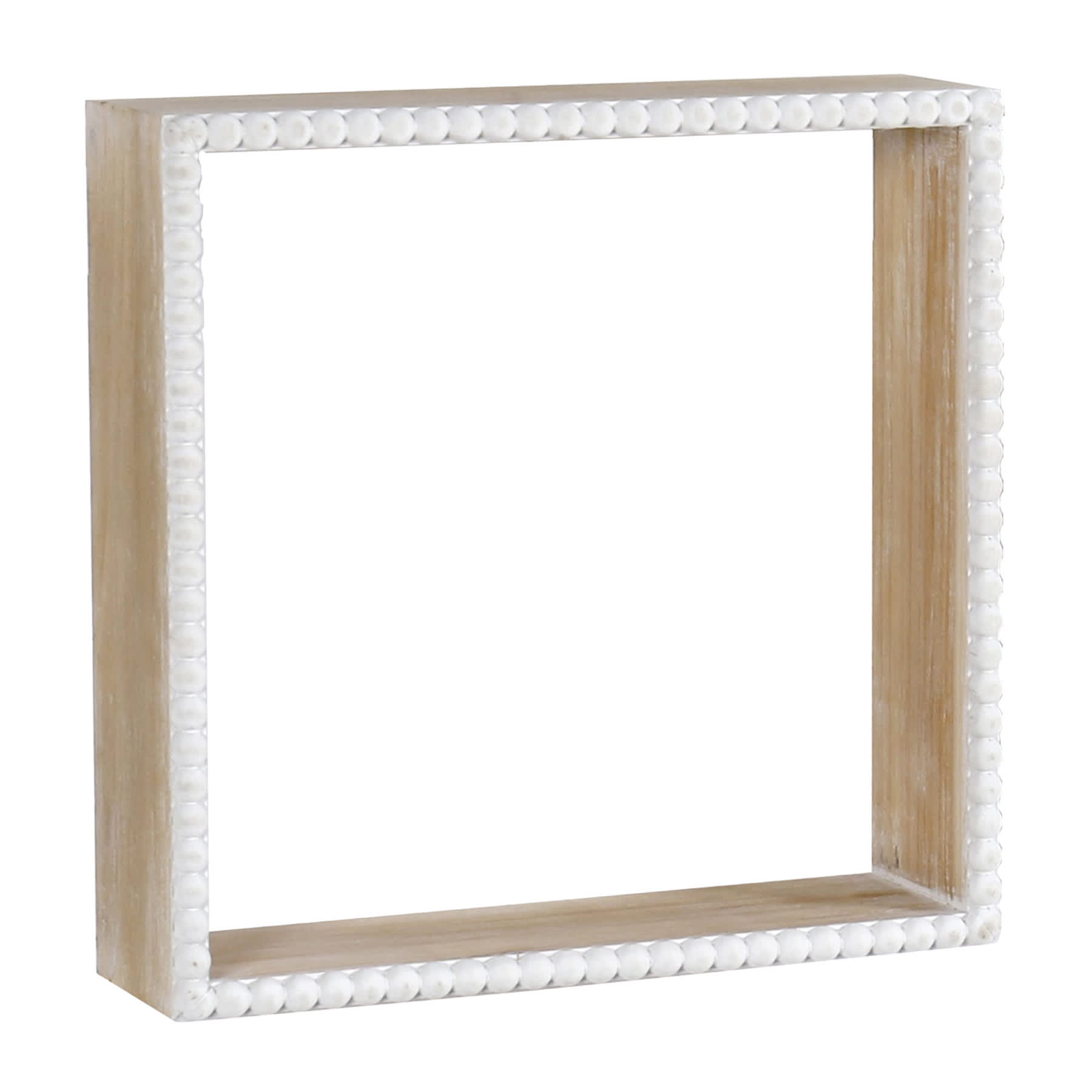 Honeybloom 3-Piece Nested Beaded Cube Shelves Set