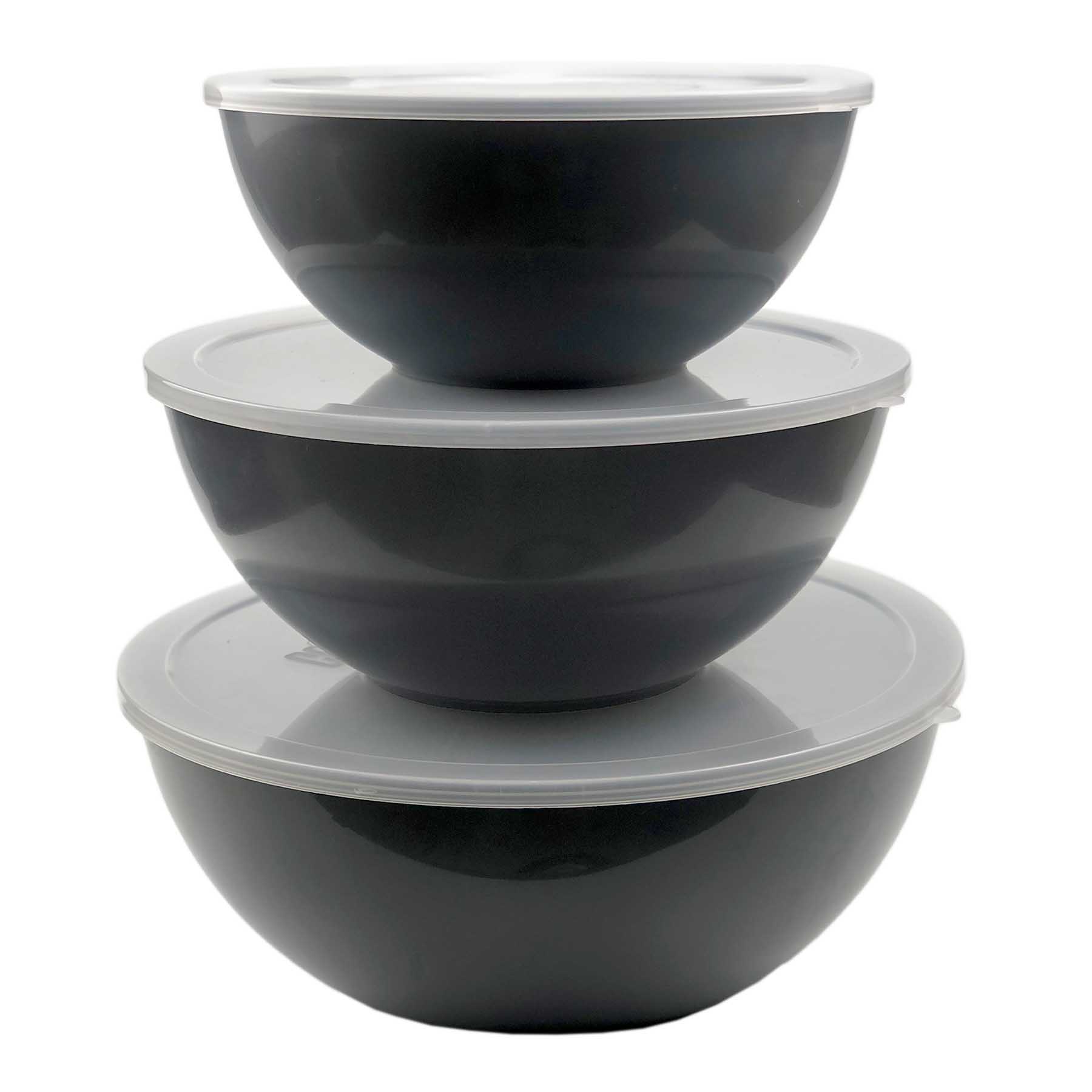6-Piece Mixing Bowl & Lid Set, Grey