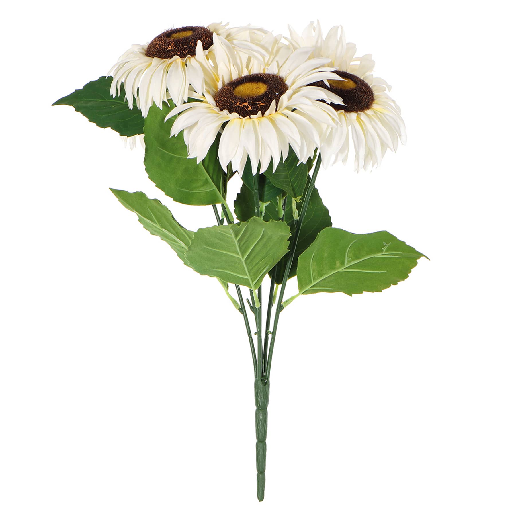 White Sunflower Fall Flower Bush, 17"