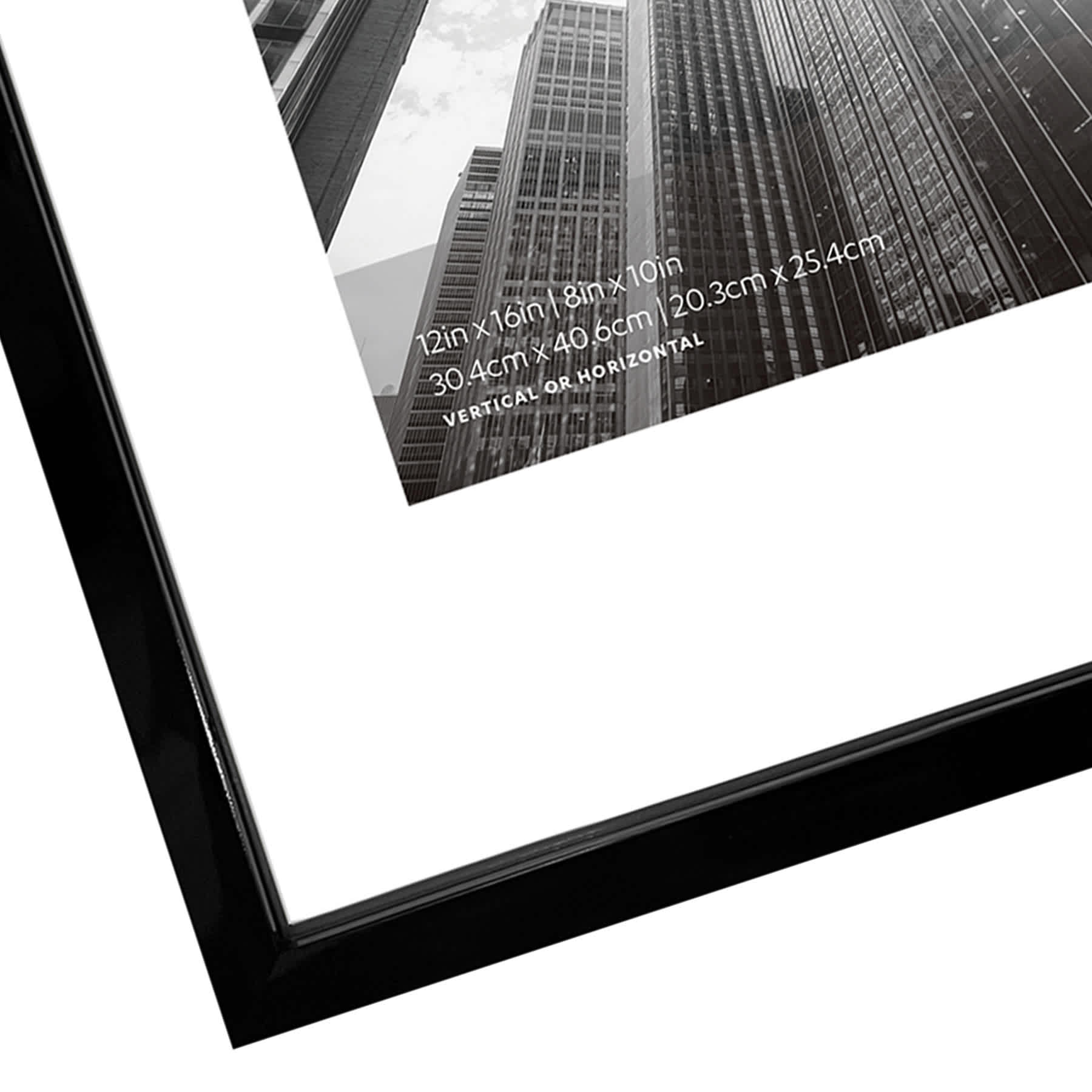 Black Float Wall Picture Frame, 12x16