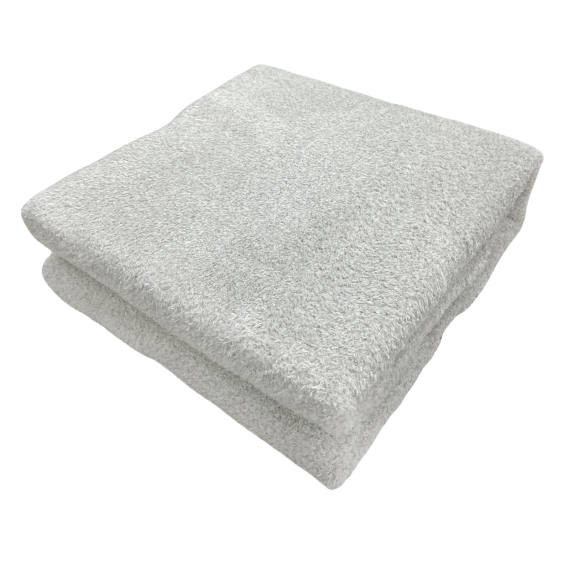Grey Heathered Cozy Plush Throw Blanket, 50x60