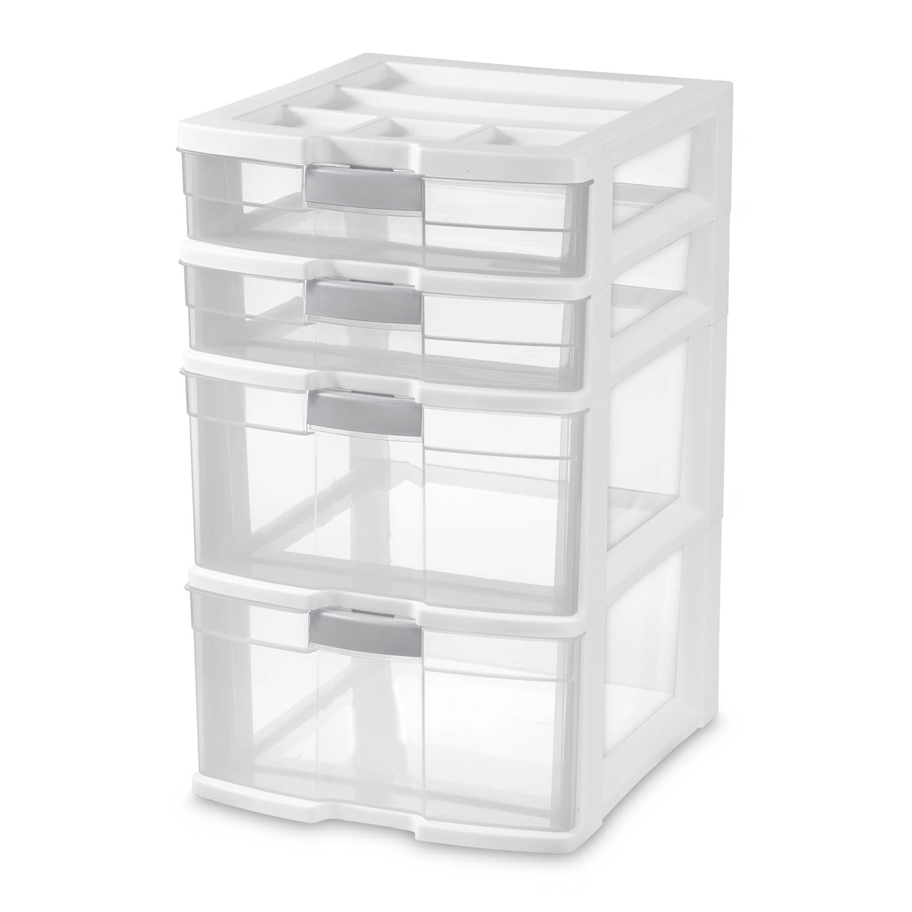 Sterilite 4-Drawer Locking Storage Tower