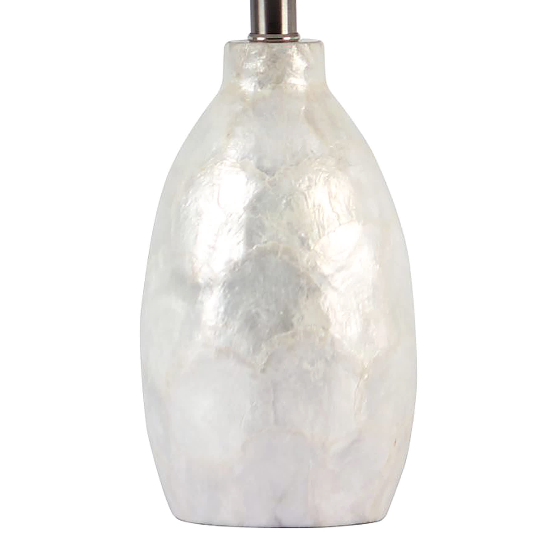 Tracey Boyd White Pearl Small Table Lamp with Shade, 21"