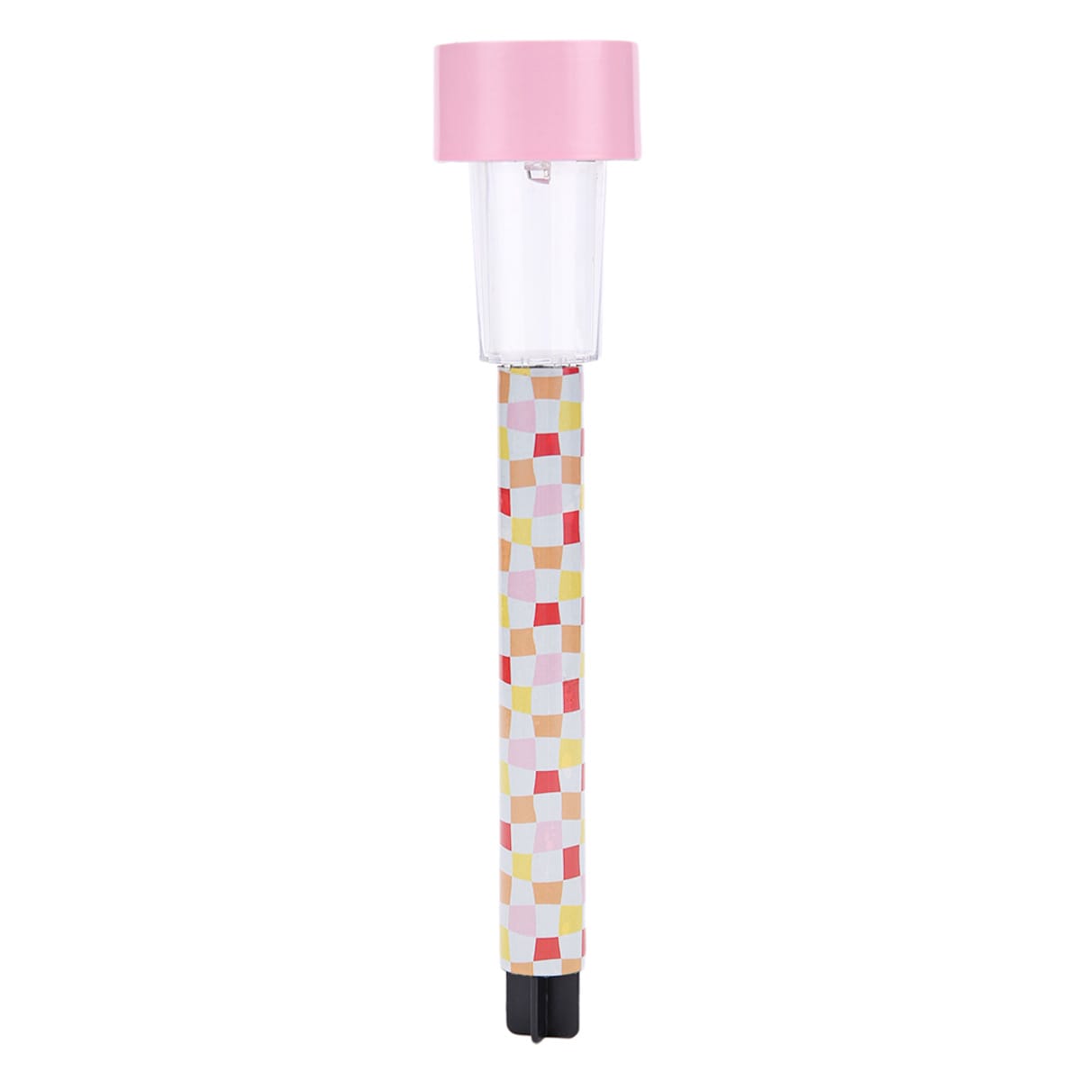 Solar Pink Wavy Check Rocket Light