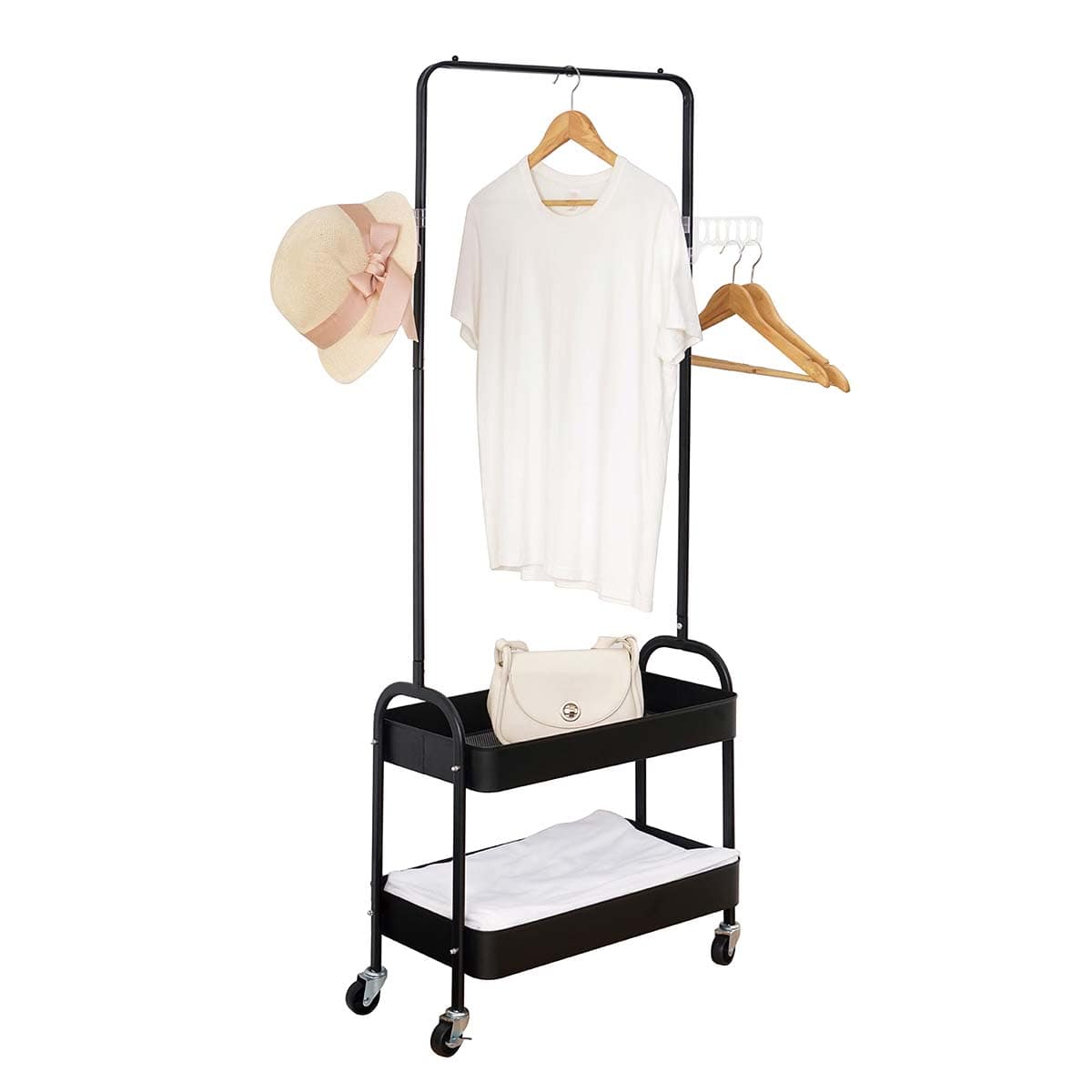 Garment Rack with Stoarge Shelves