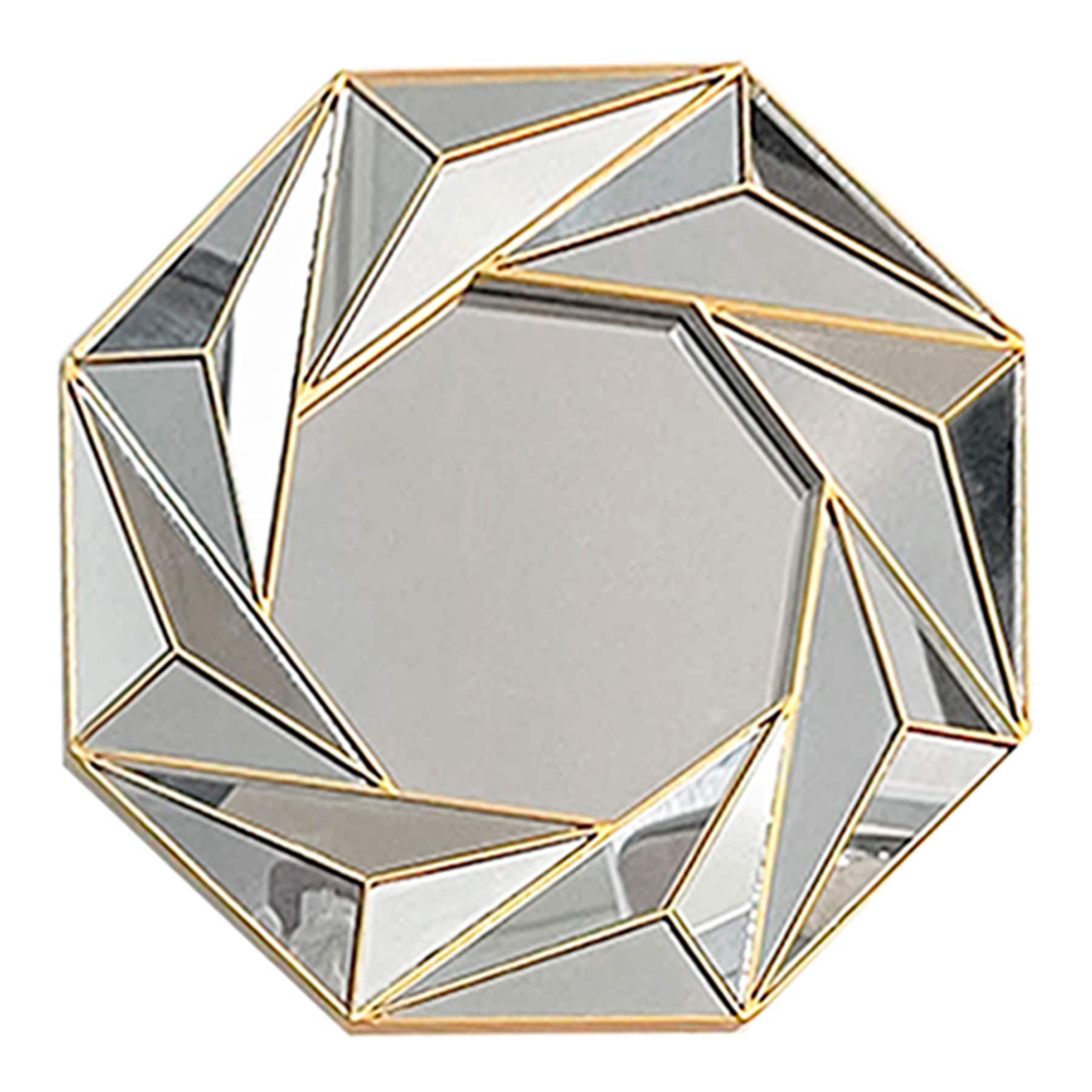 3-Piece Geo Swirl Wall Mirror Set, 10"