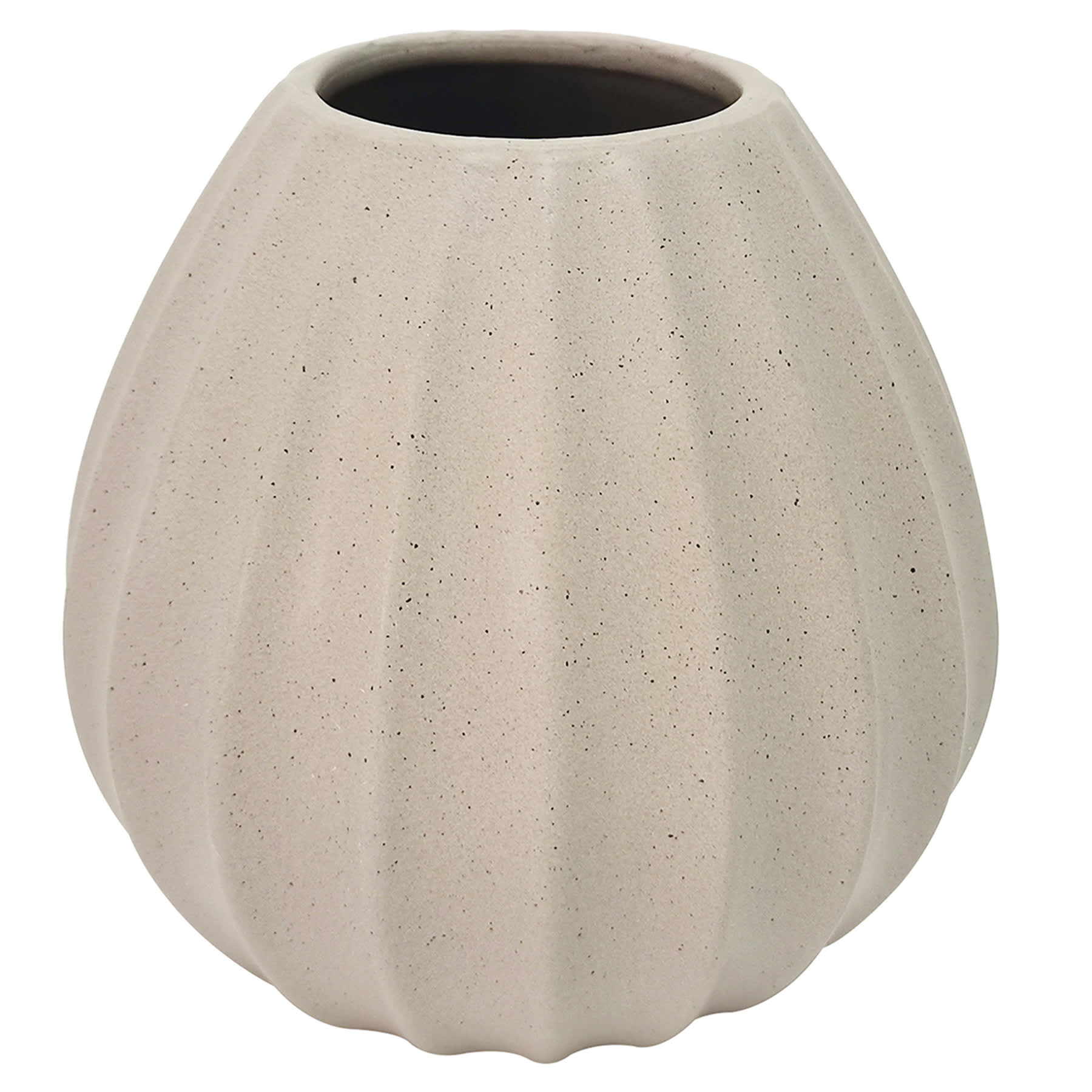 Grey Ceramic Vase, 5.25"