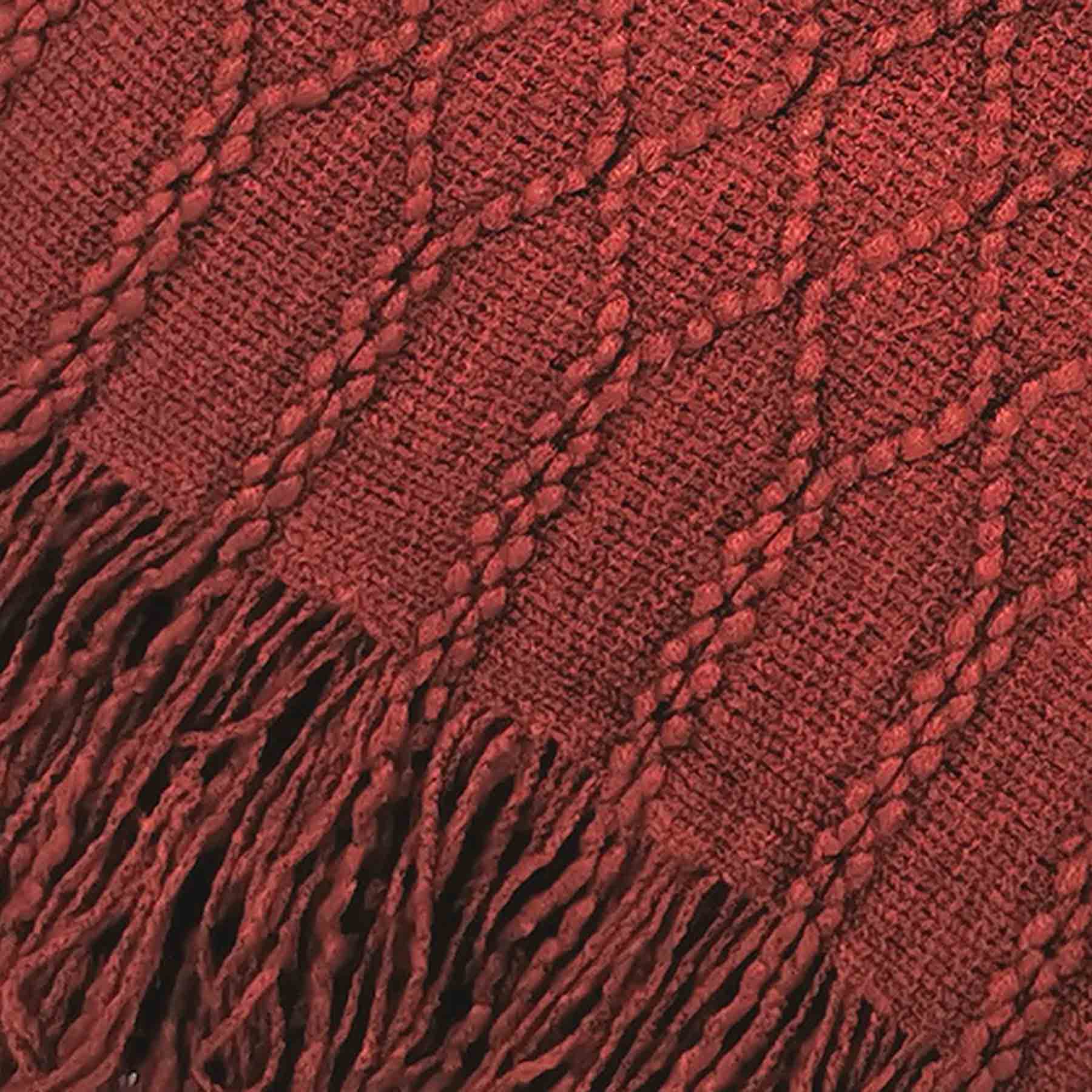 Beverly Poseidon Red Throw Blanket, 50x60