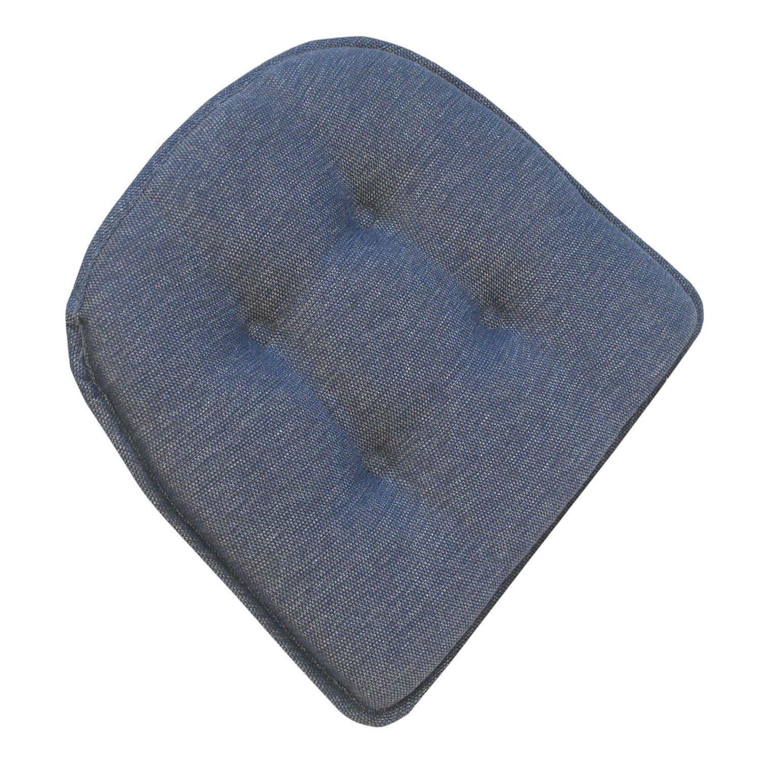 Embrace Blue Non-Skid Gripper Dining Chair Cushion